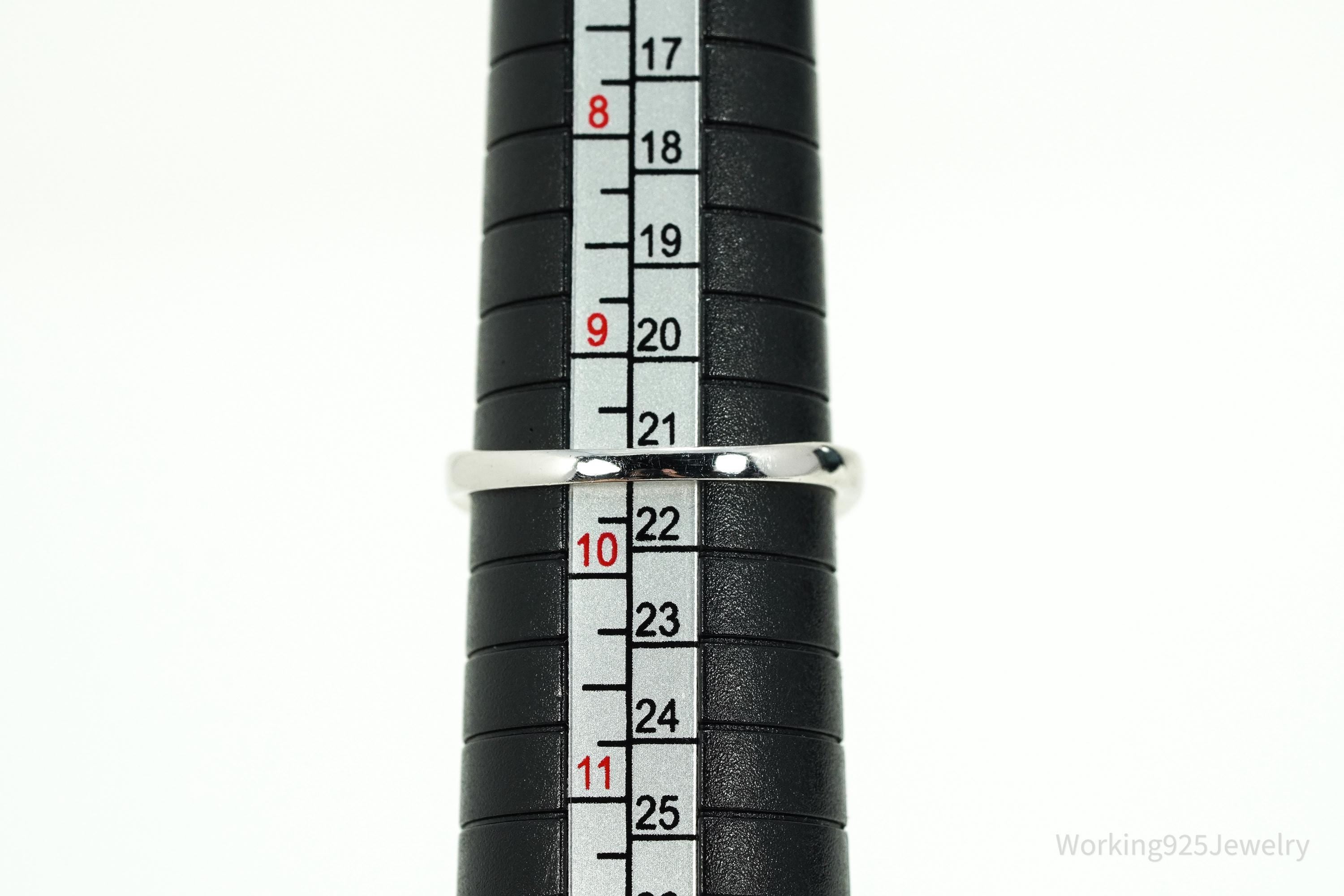 Designer STAUER Cubic Zirconia Sterling Silver Ring - Size 9.5