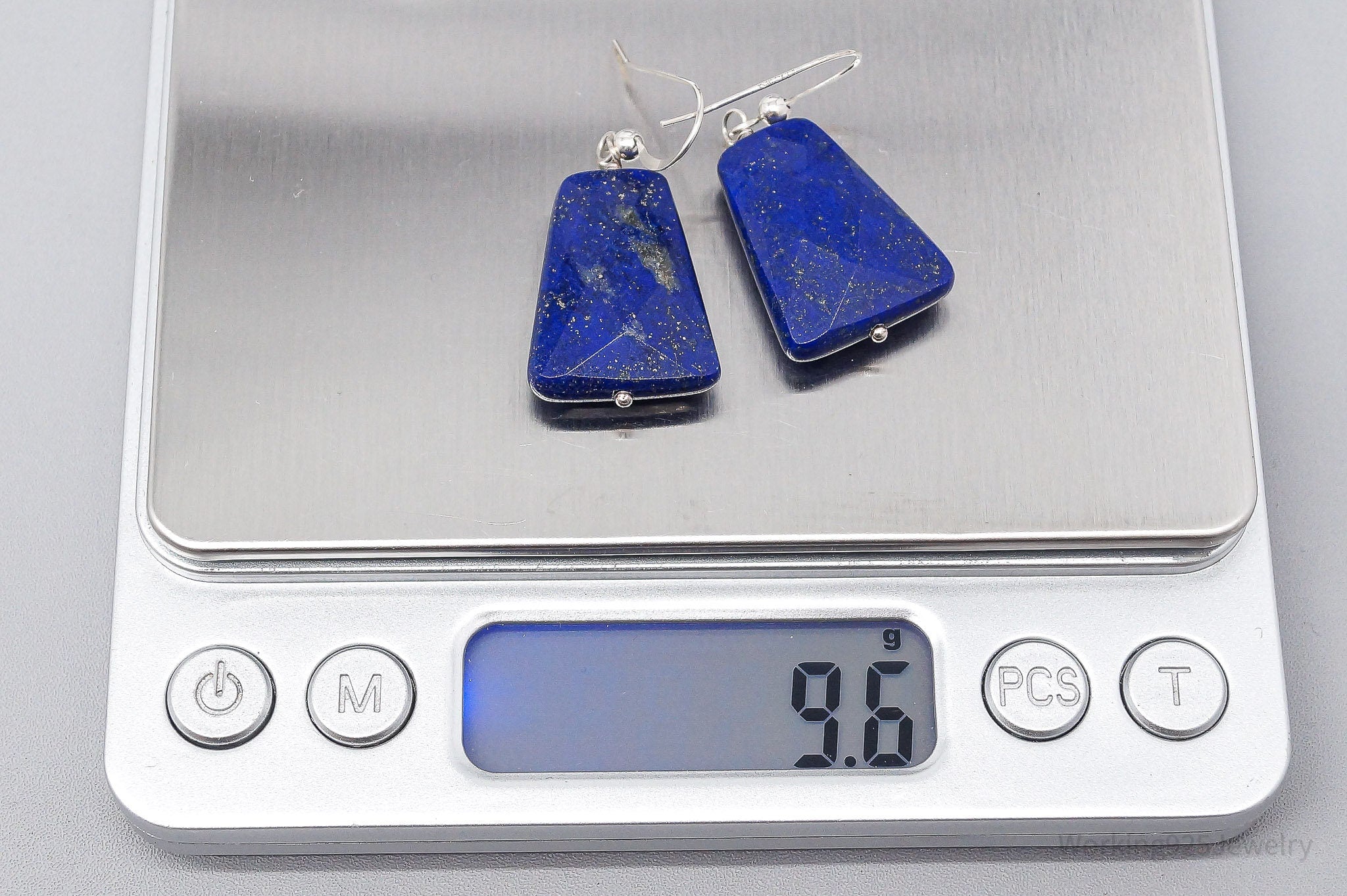 Vintage Desert Rose Trading Co Large Lapis Lazuli Sterling Silver Earrings