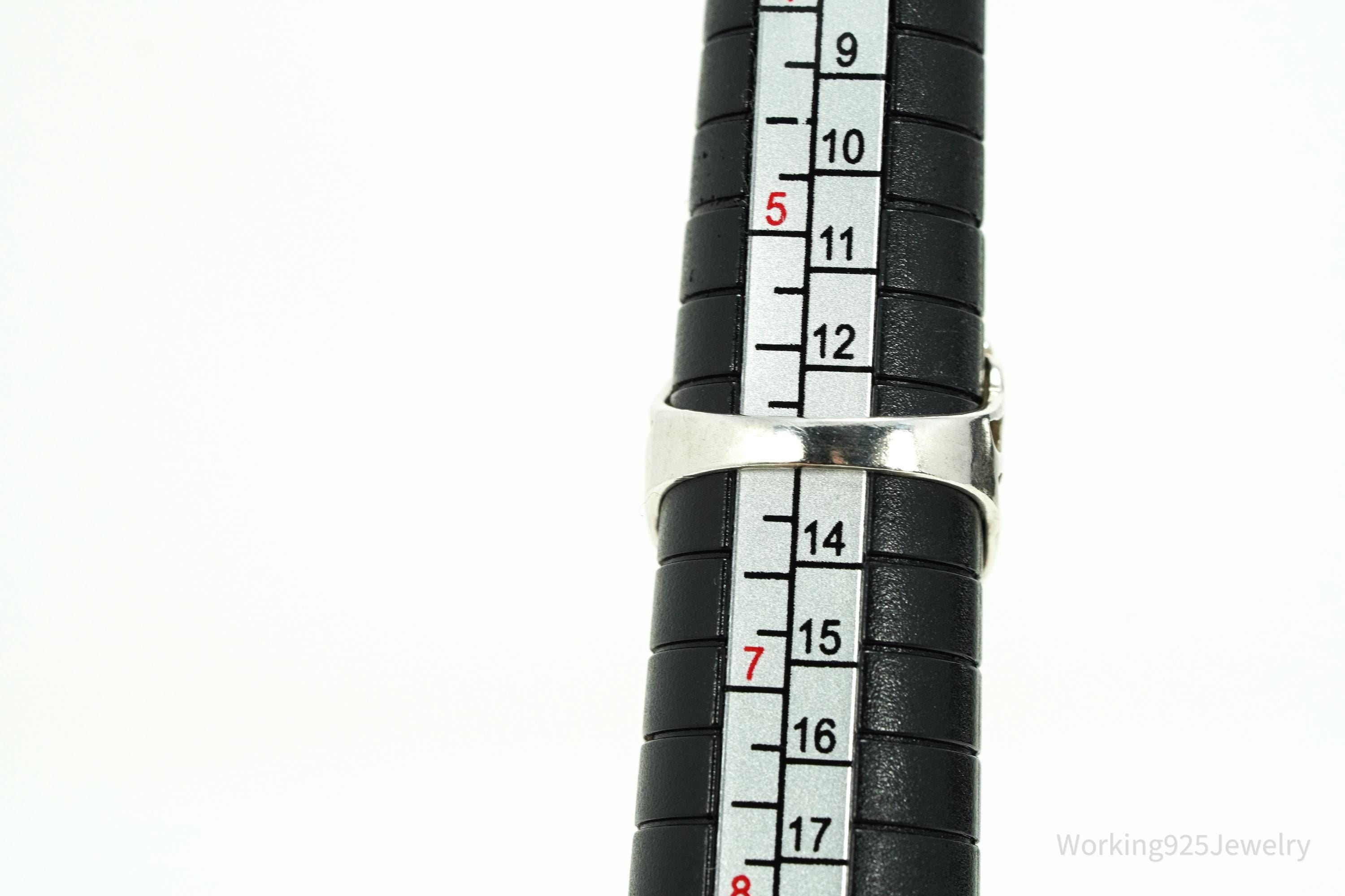 Vintage Tree Of Life Sterling Silver Ring - Size 6