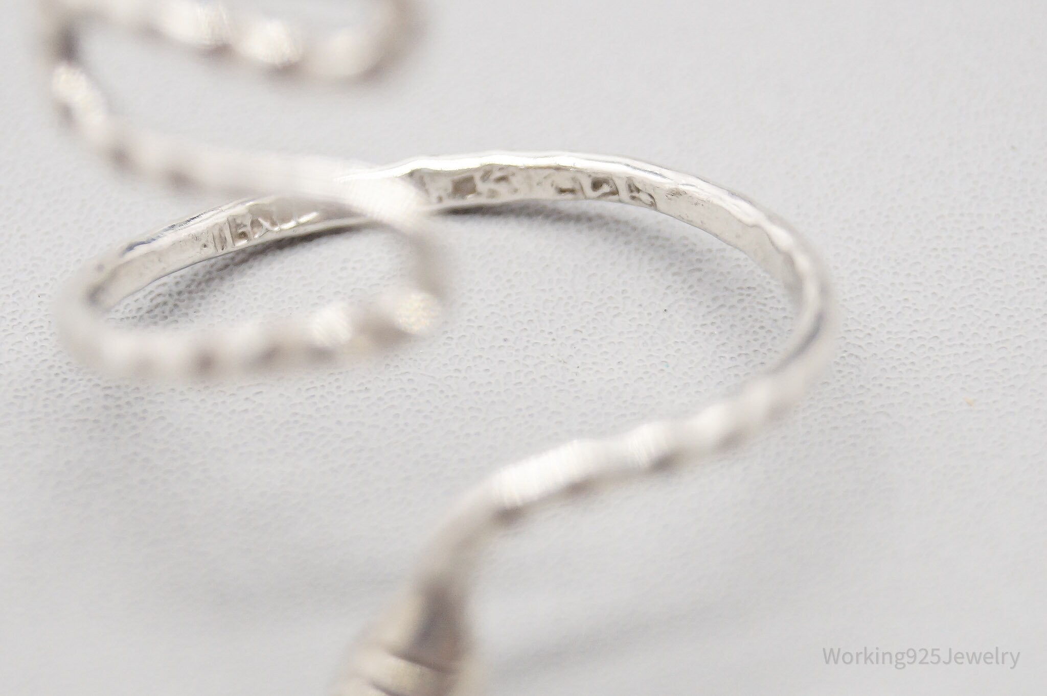 Vintage Wrapped Snake Sterling Silver Ring - Size 10.25