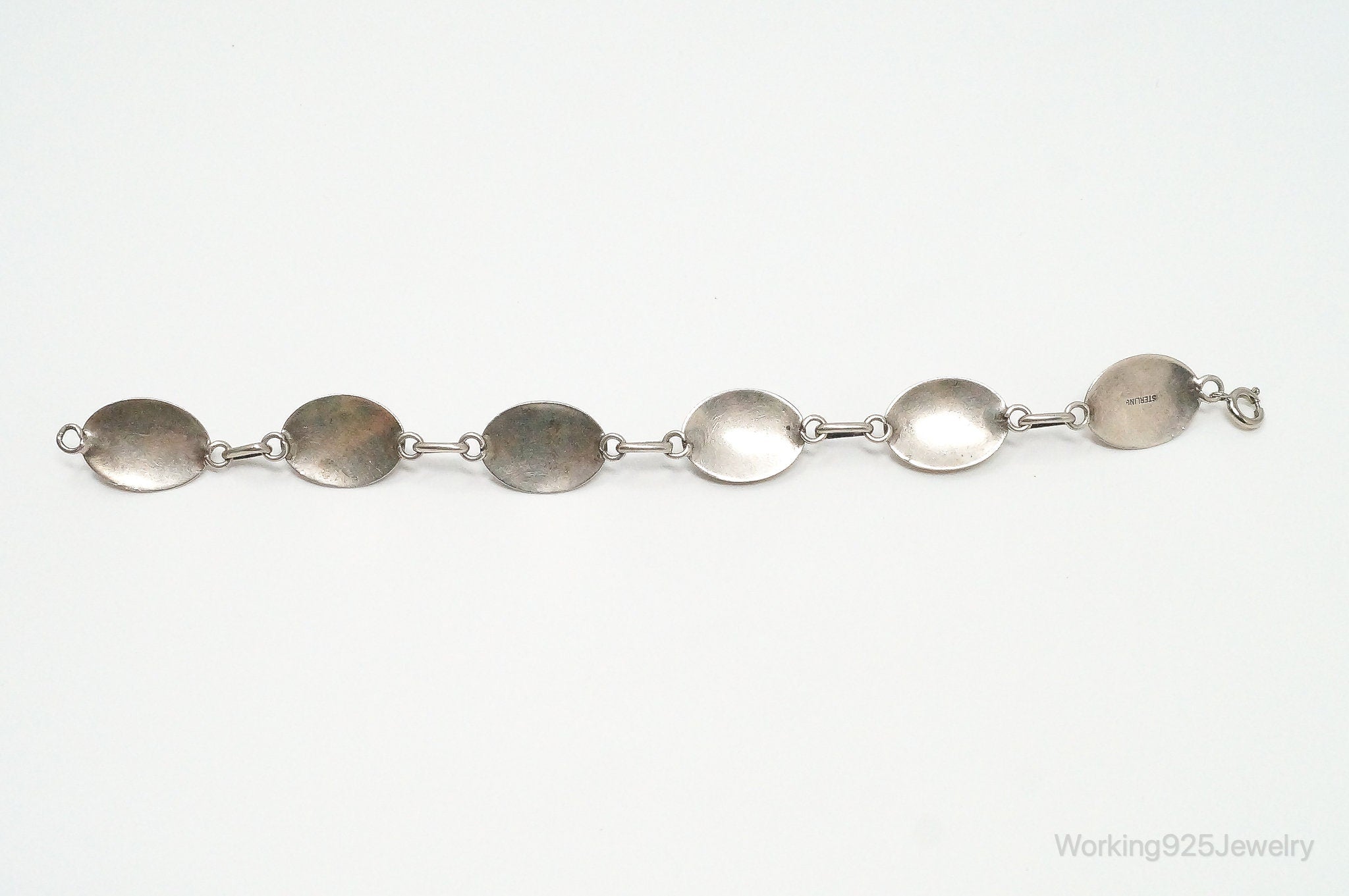 Vintage Multi Gem Sterling Silver Bracelet