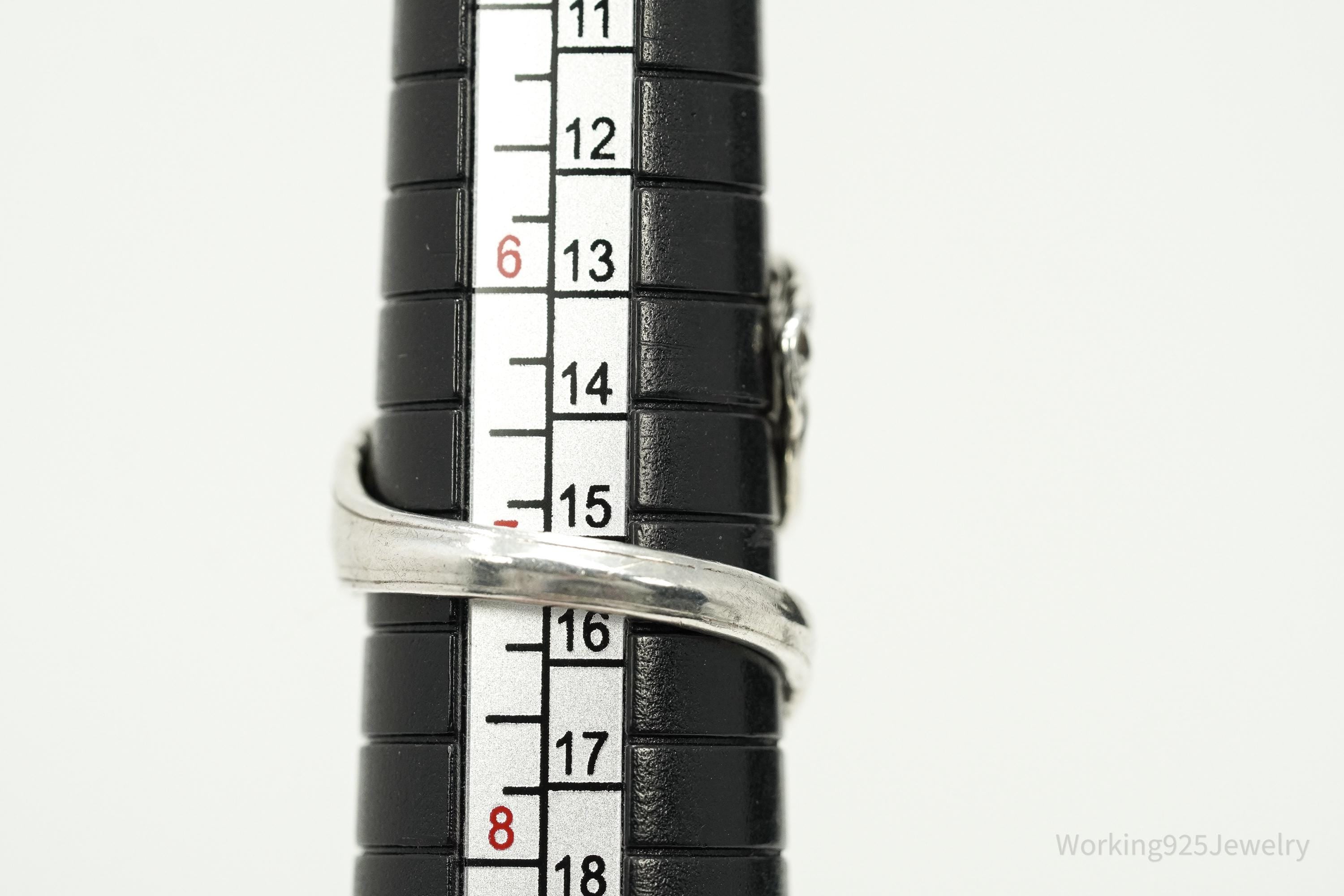 Vintage Cellini Sterling Silver Spoon Ring - Size 7