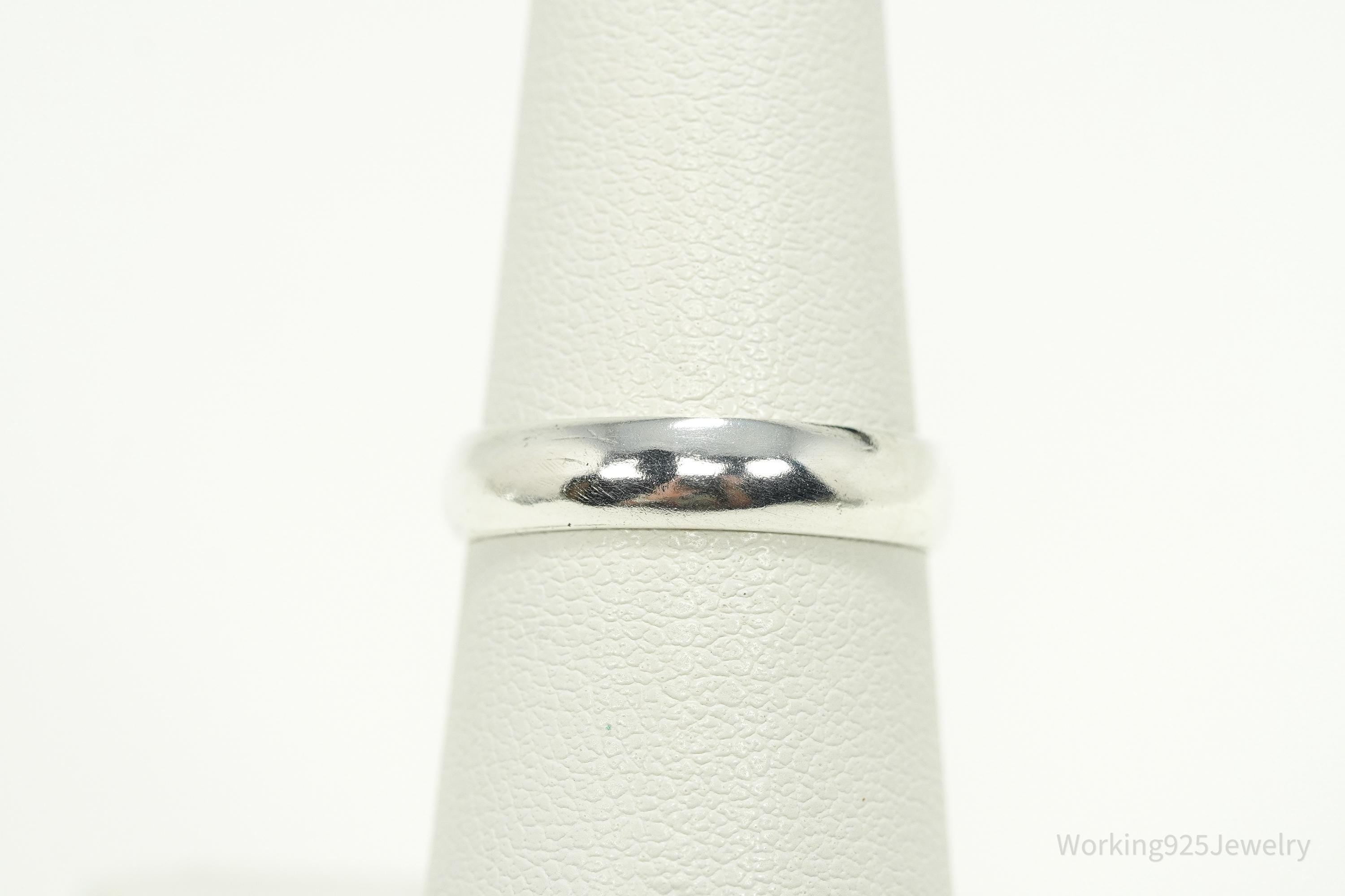 Vintage Silver Band Ring - Size 6.25