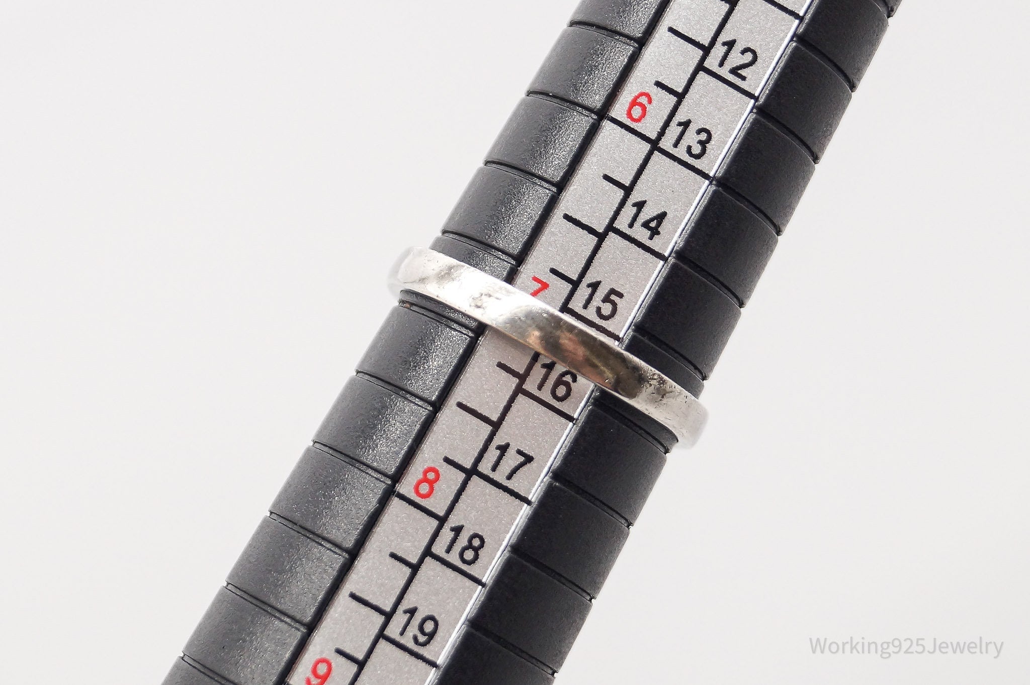 Vintage Amethyst Cubic Zirconia Sterling Silver Ring - Size 7