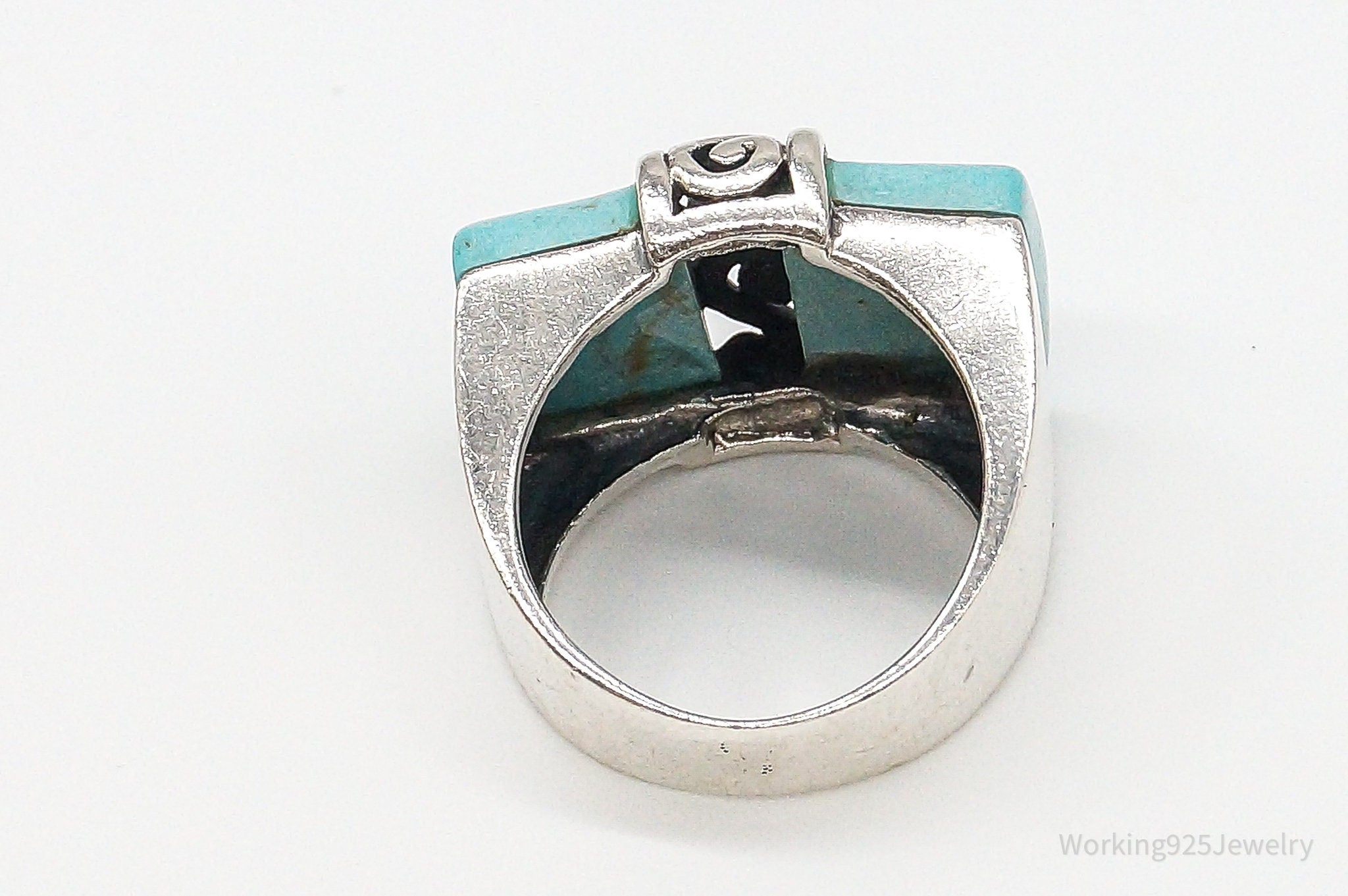 Vintage Turquoise Sterling Silver Ring - Size 5.25