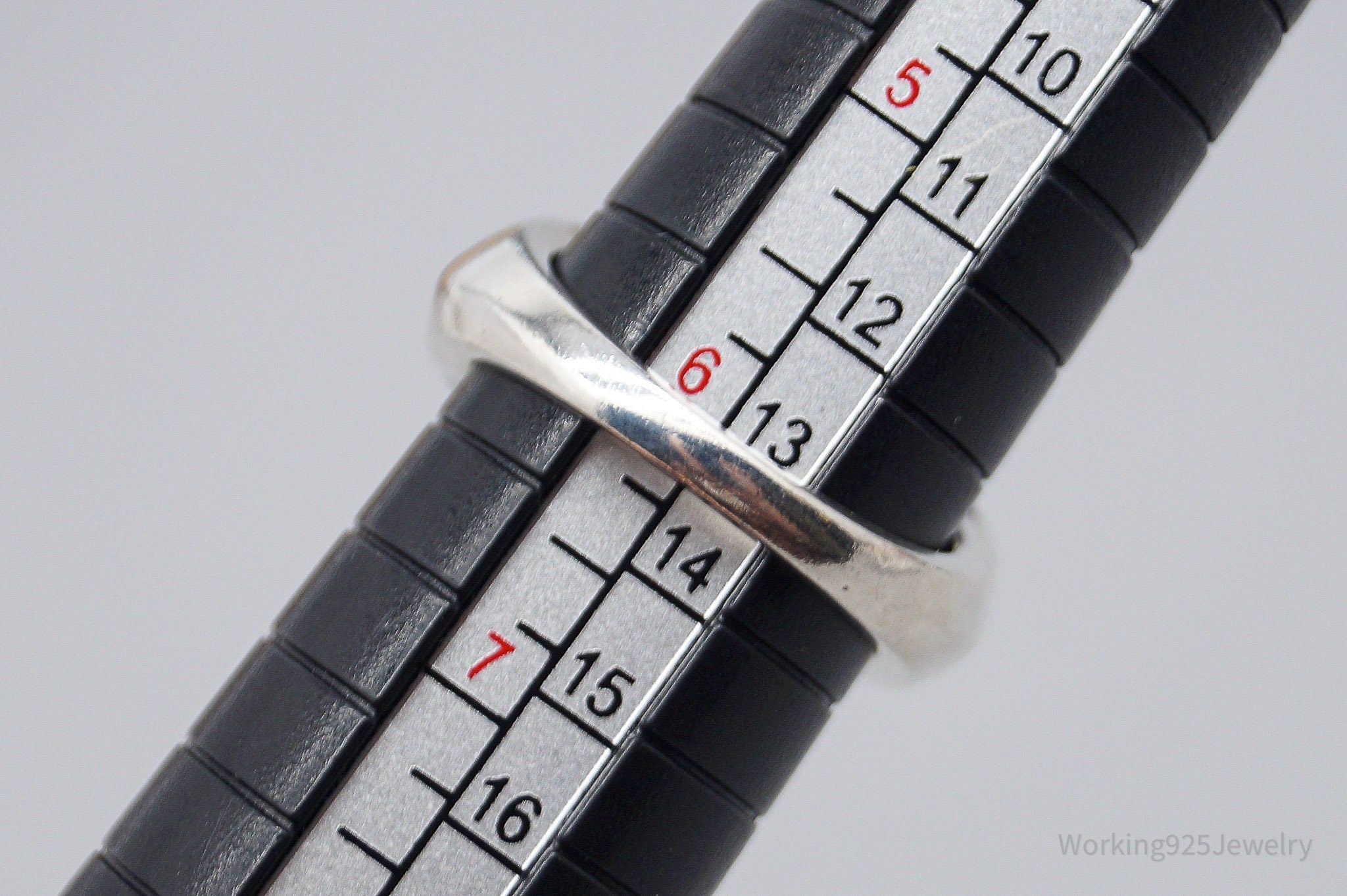 Vintage Black Onyx Sterling Silver Ring - Size 6