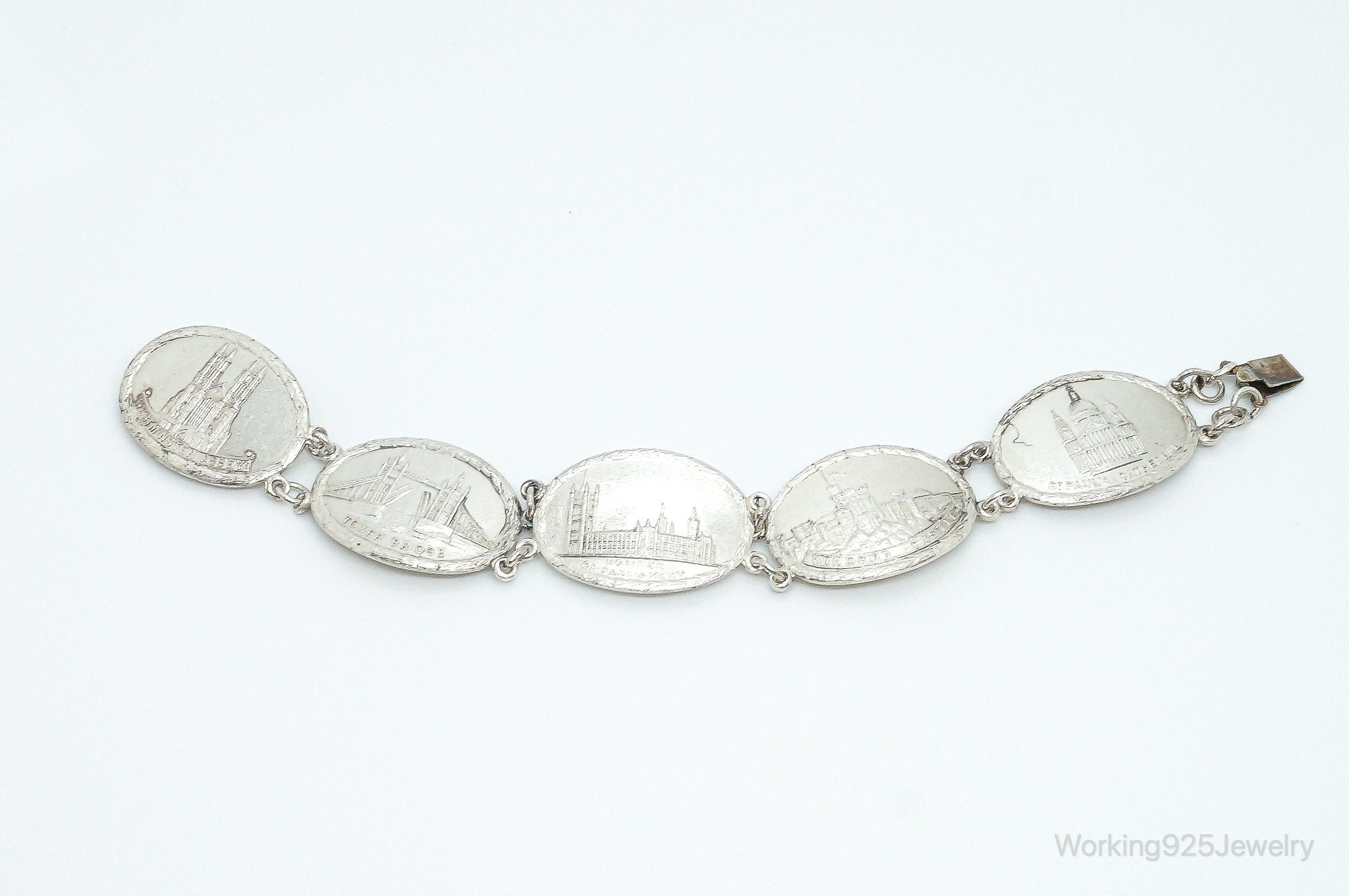 Vintage London Tourist Sterling Silver Bracelet