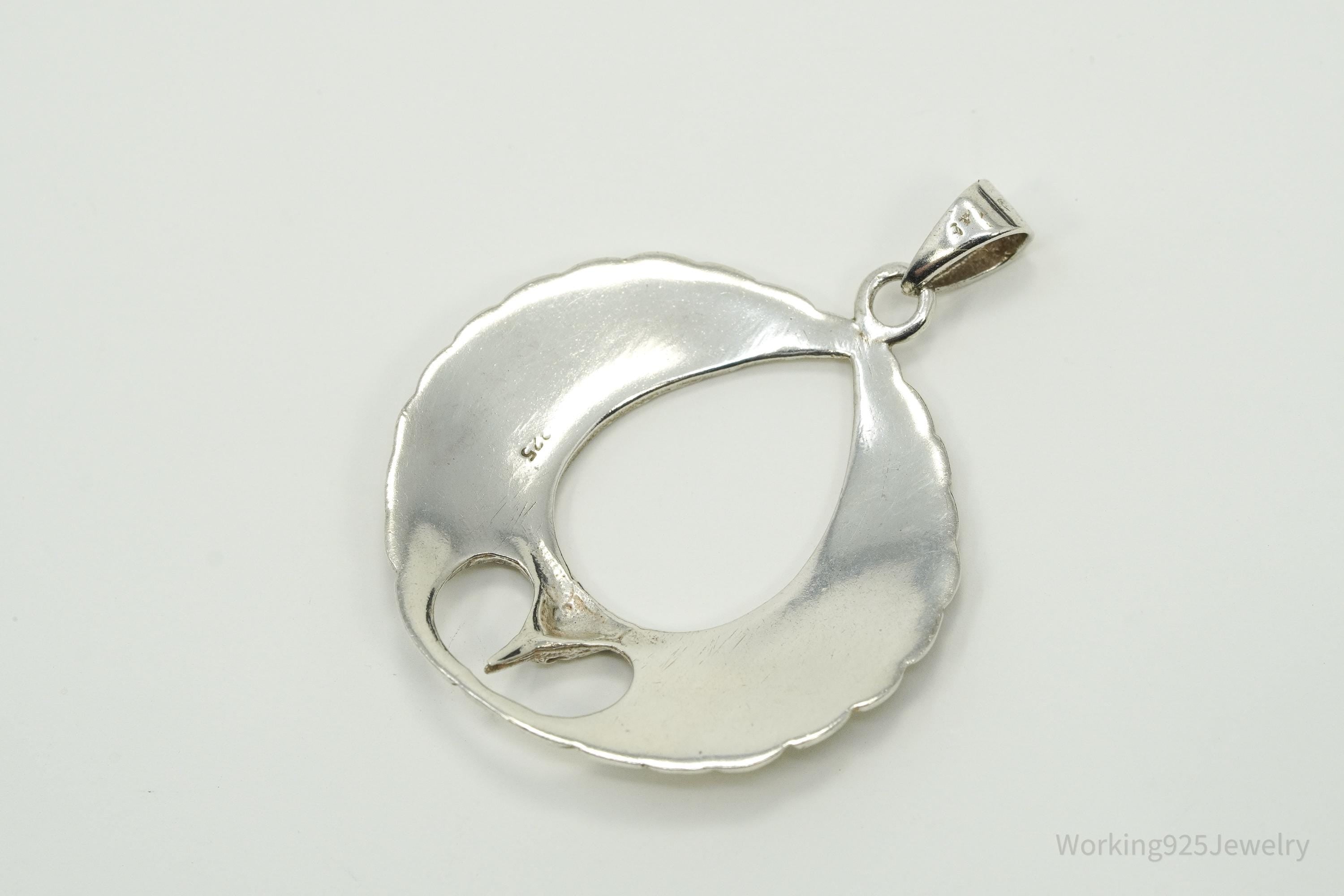 Vintage Sterling Silver Eagle Pendant