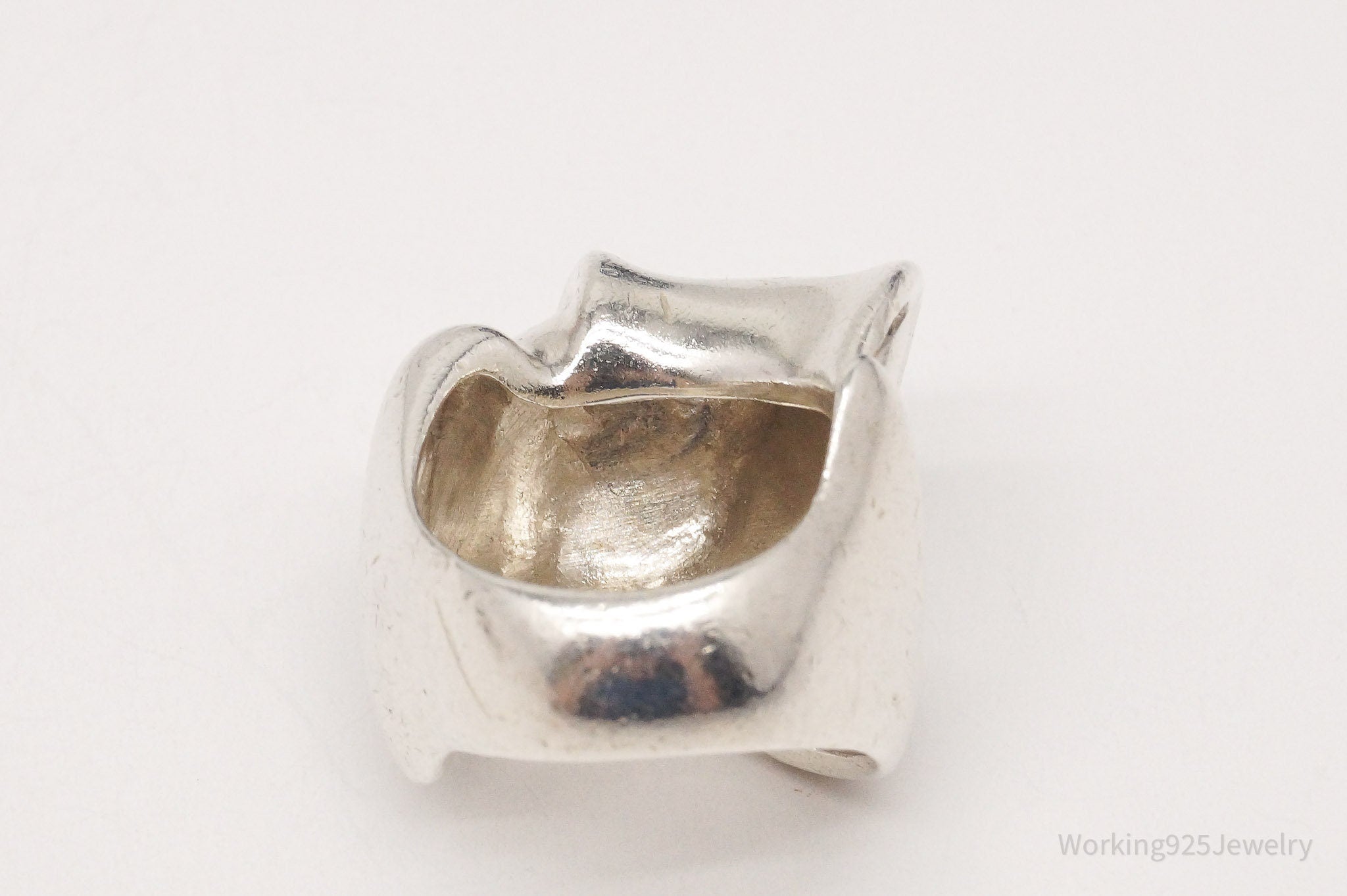 Vintage Silpada Asymmetrical Bow Sterling Silver Ring - Size 5