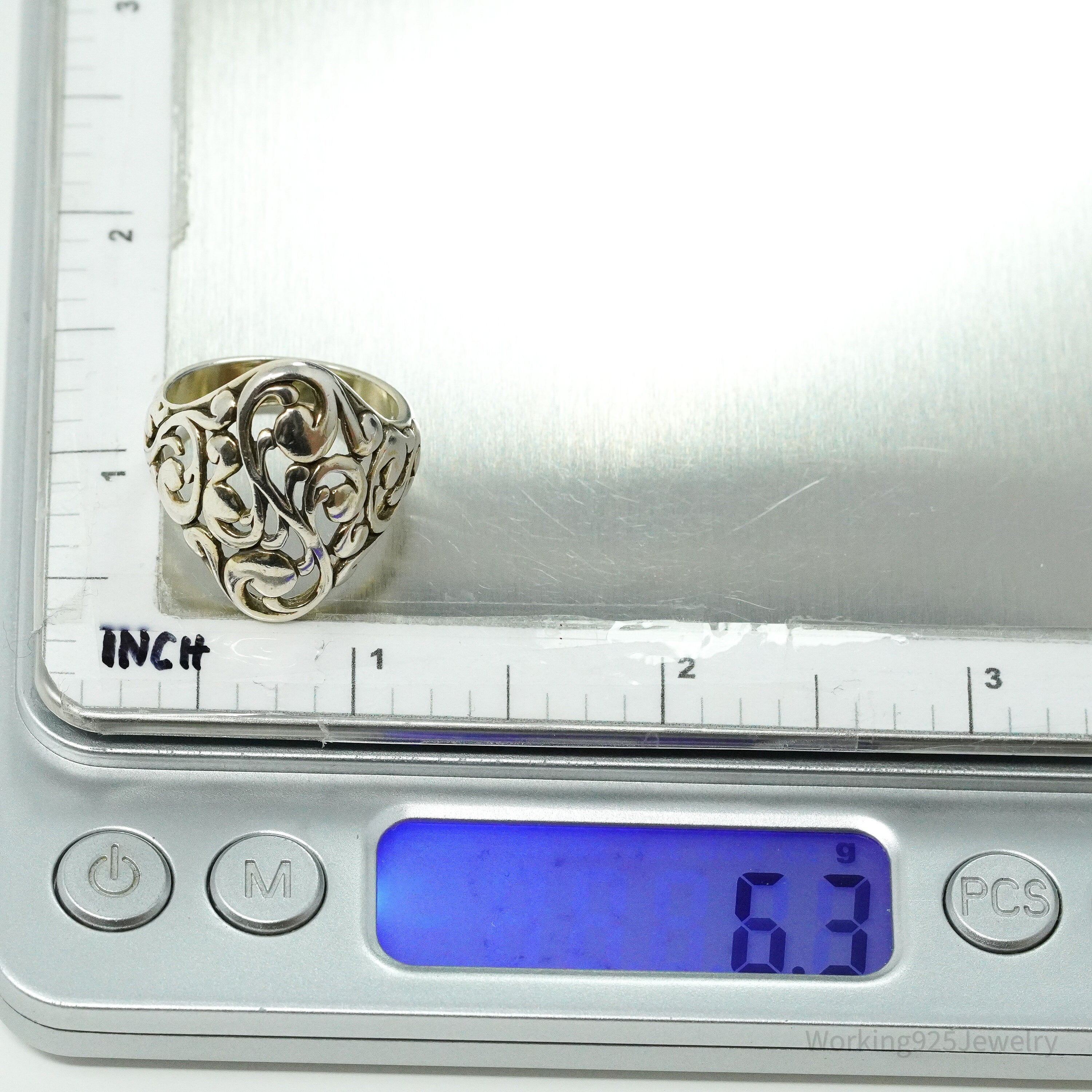 Vintage Designer KABANA Sterling Silver Ring - Size 9