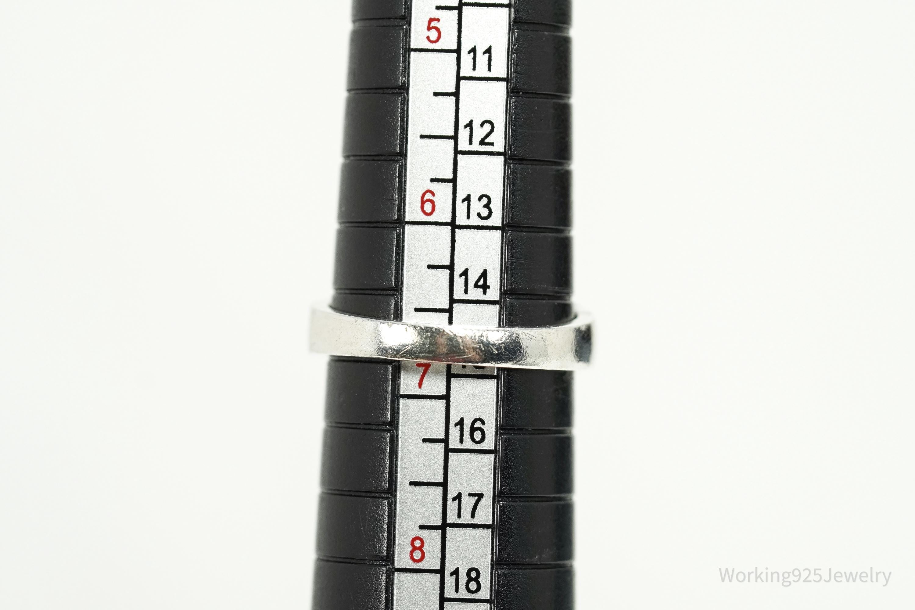 Vintage Cubic Zirconia Gold Vermeil Sterling Silver Ring - Size 6.75