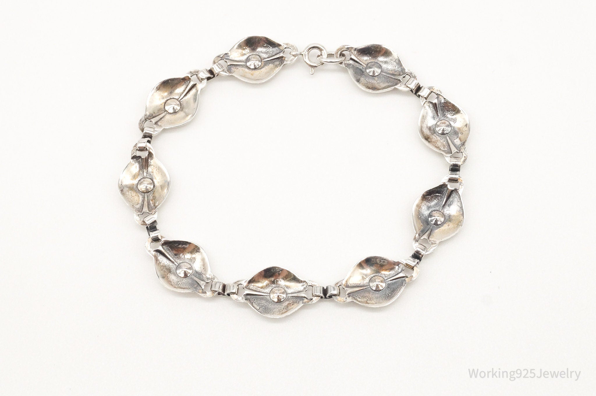 Vintage Swedish Modernist Designer GK Sterling Silver Bracelet