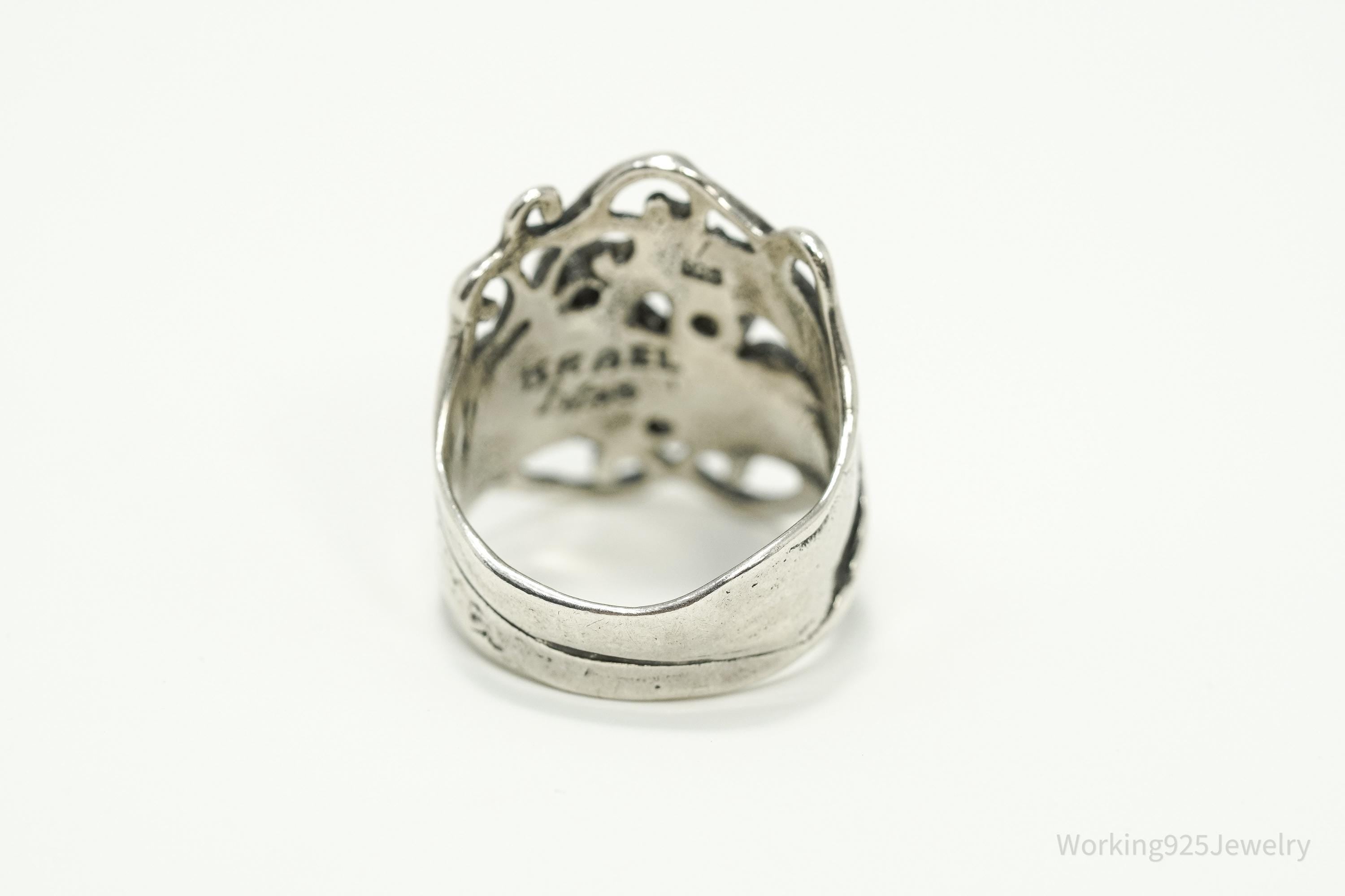 Vintage Israel Didae Cubic Zirconia Sterling Silver Ring - Size 7.25