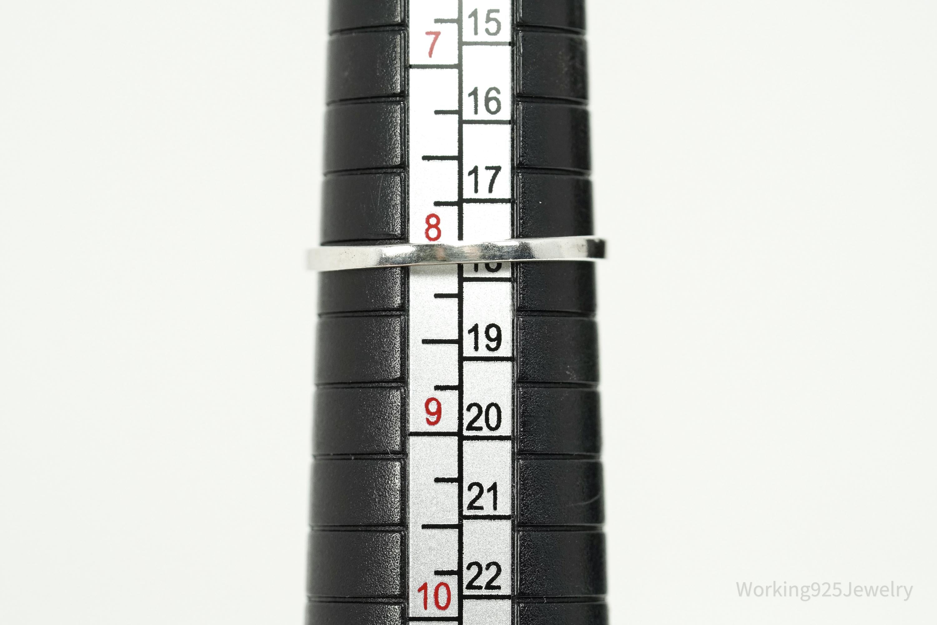 Vintage Carnelian Sterling Silver Ring - Size 8