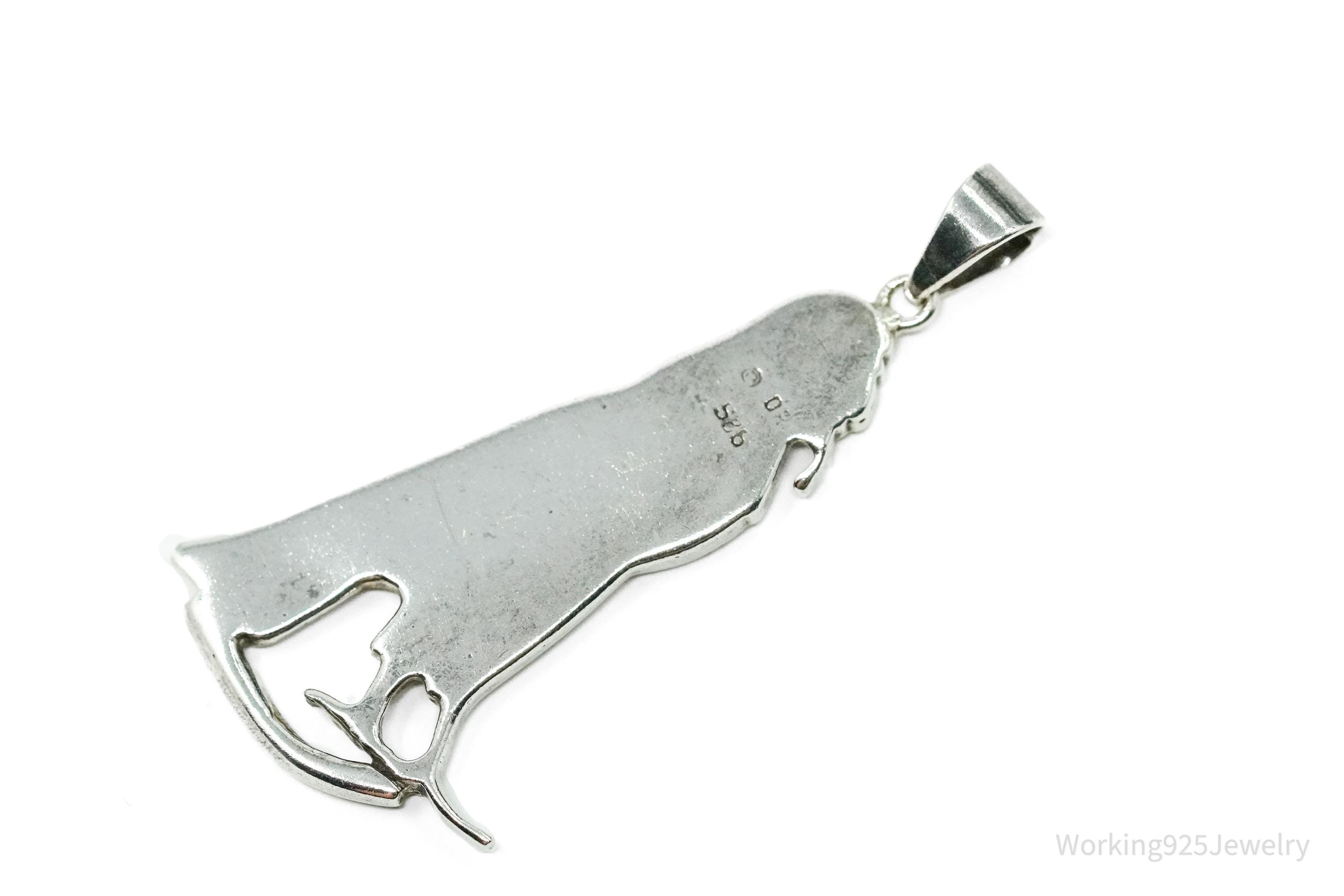 Vintage Ba Bird Egyptian Sterling Silver Pendant