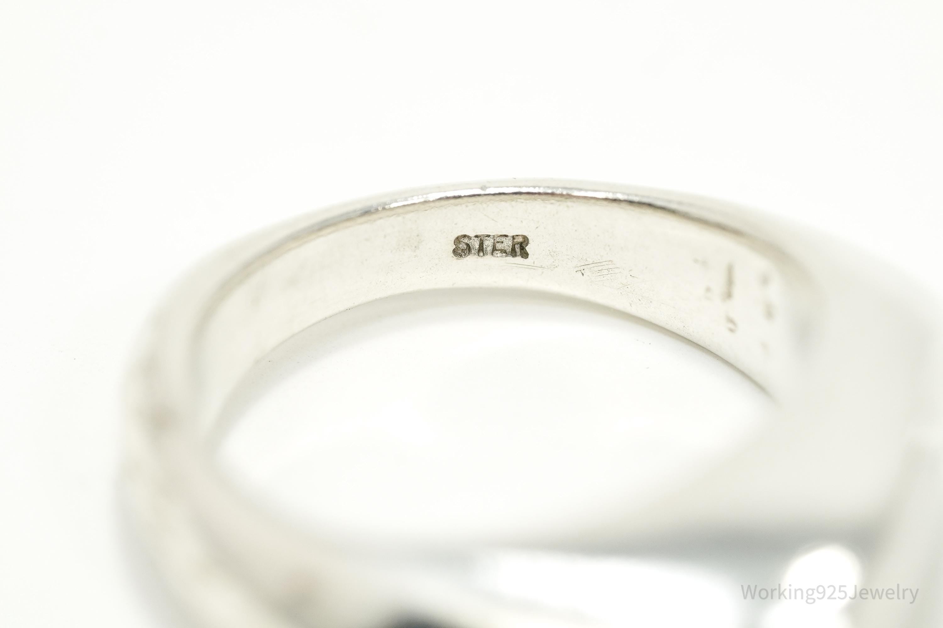 Birks Modernist Style Sterling Silver Ring - Size 5.75