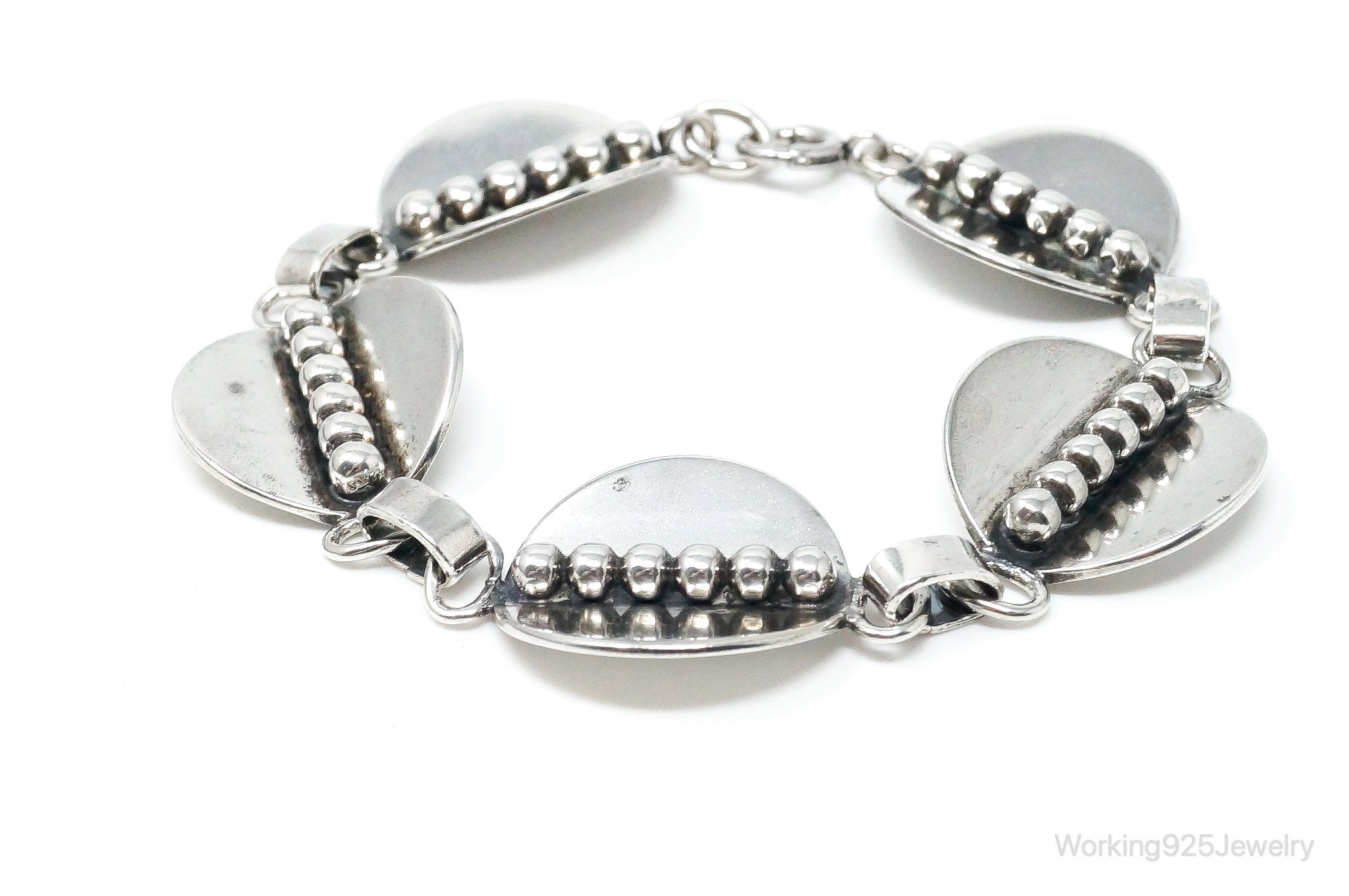 Vintage Modernist Style Sterling Silver Bracelet