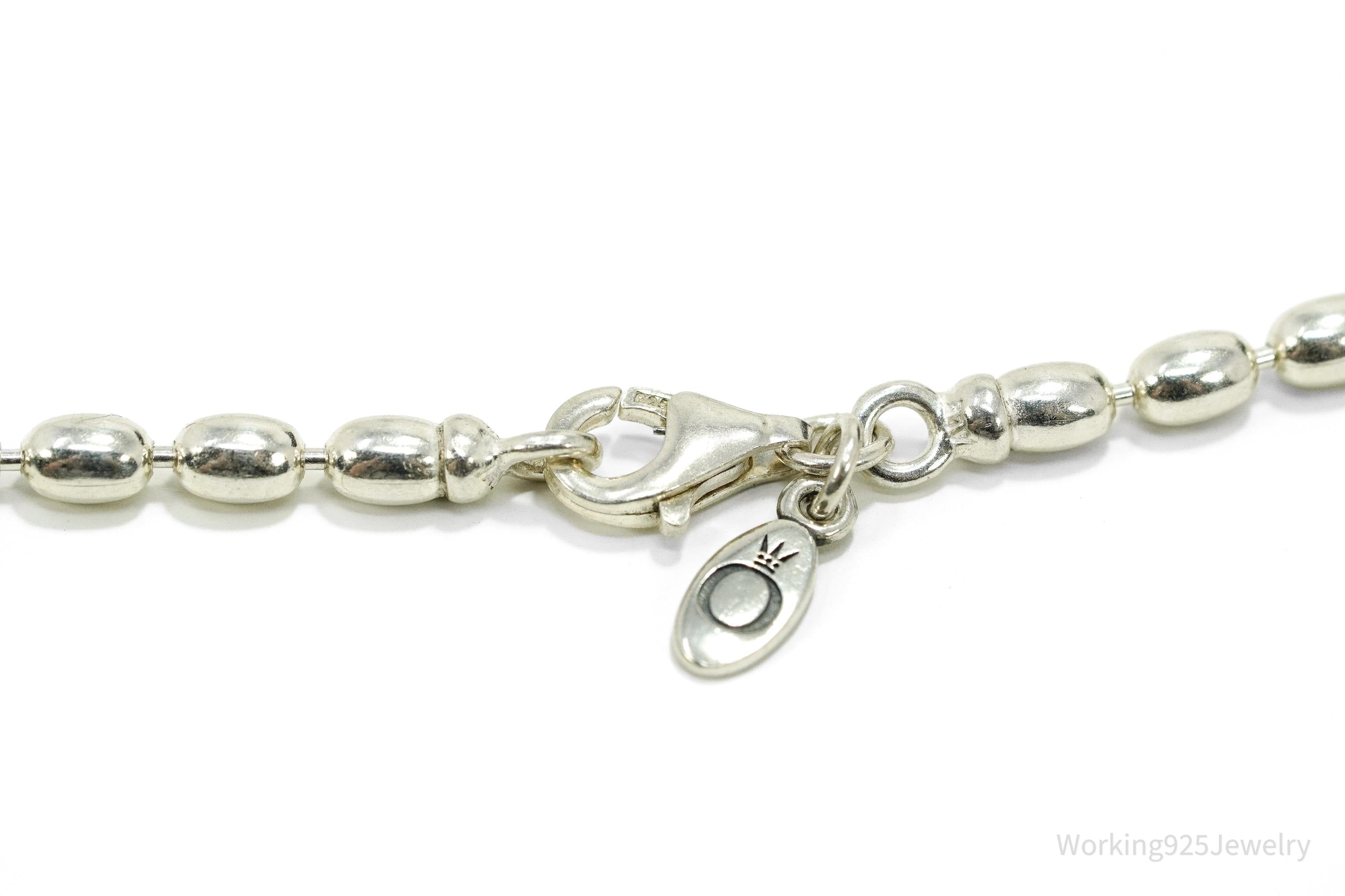 Designer Pandora Retired Rice Chain Sterling Silver Necklace - 23"