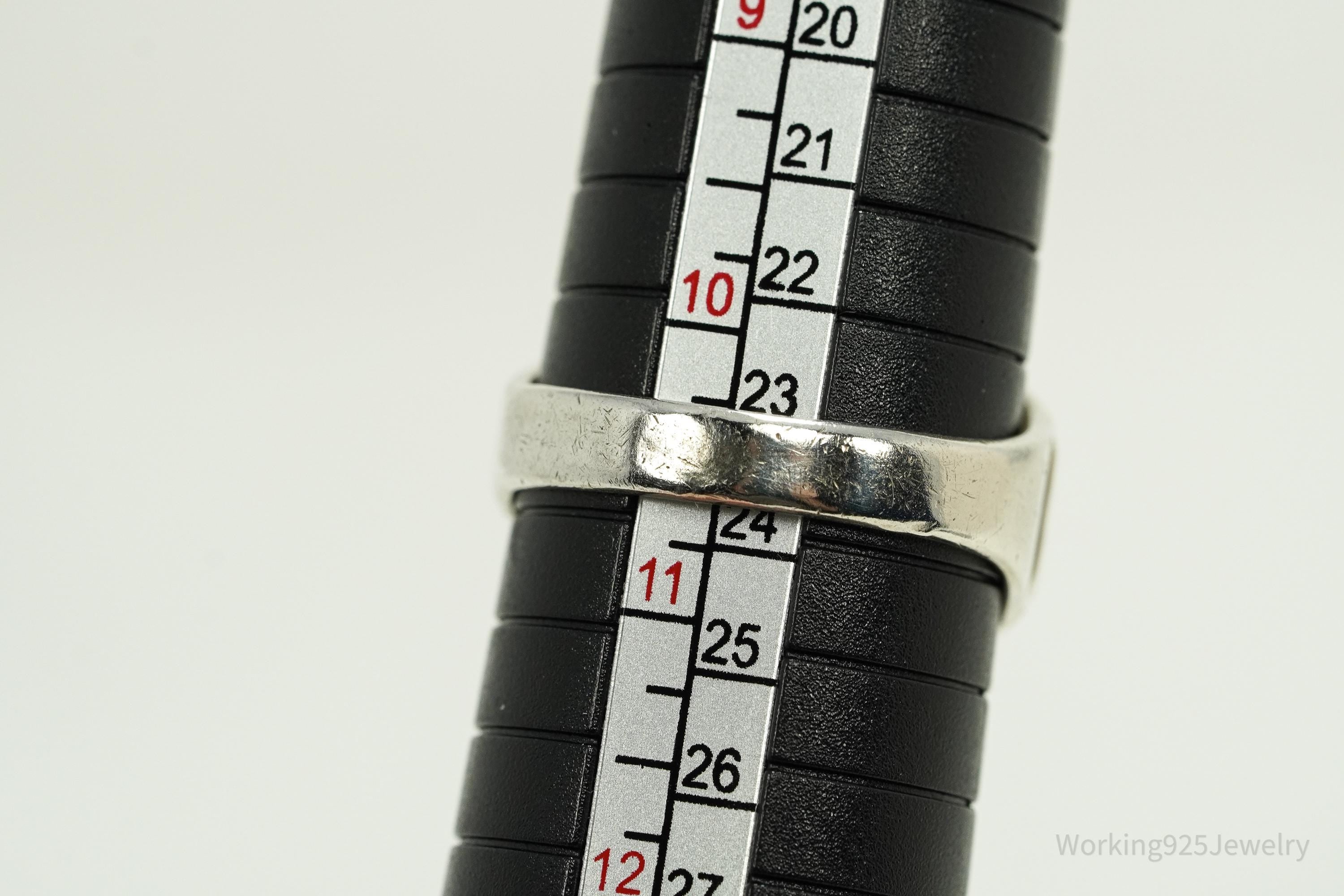 Vintage Vargas Mfg. Co. Ruby 10K Gold & Sterling Silver Ring - Size 10.5