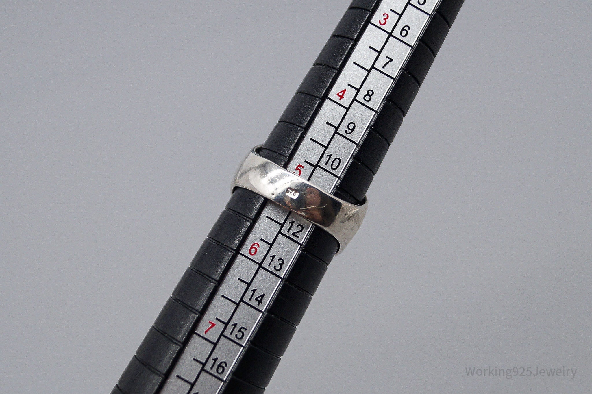 Vintage Amber Sterling Silver Ring - Size 5.25