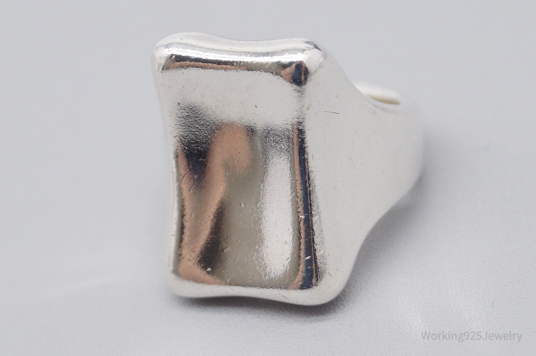 Vintage Designer RLM Studio Modernist Sterling Silver Ring - Size 6.75