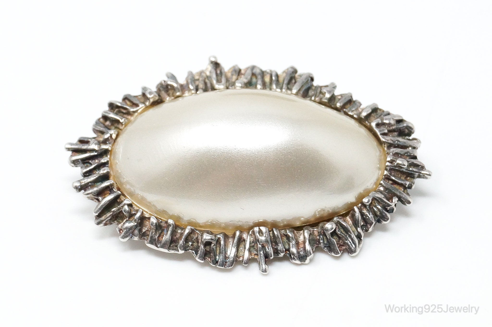 Rare Vintage Astrid Holthe Pearl Brooch | Working 925 Jewelry