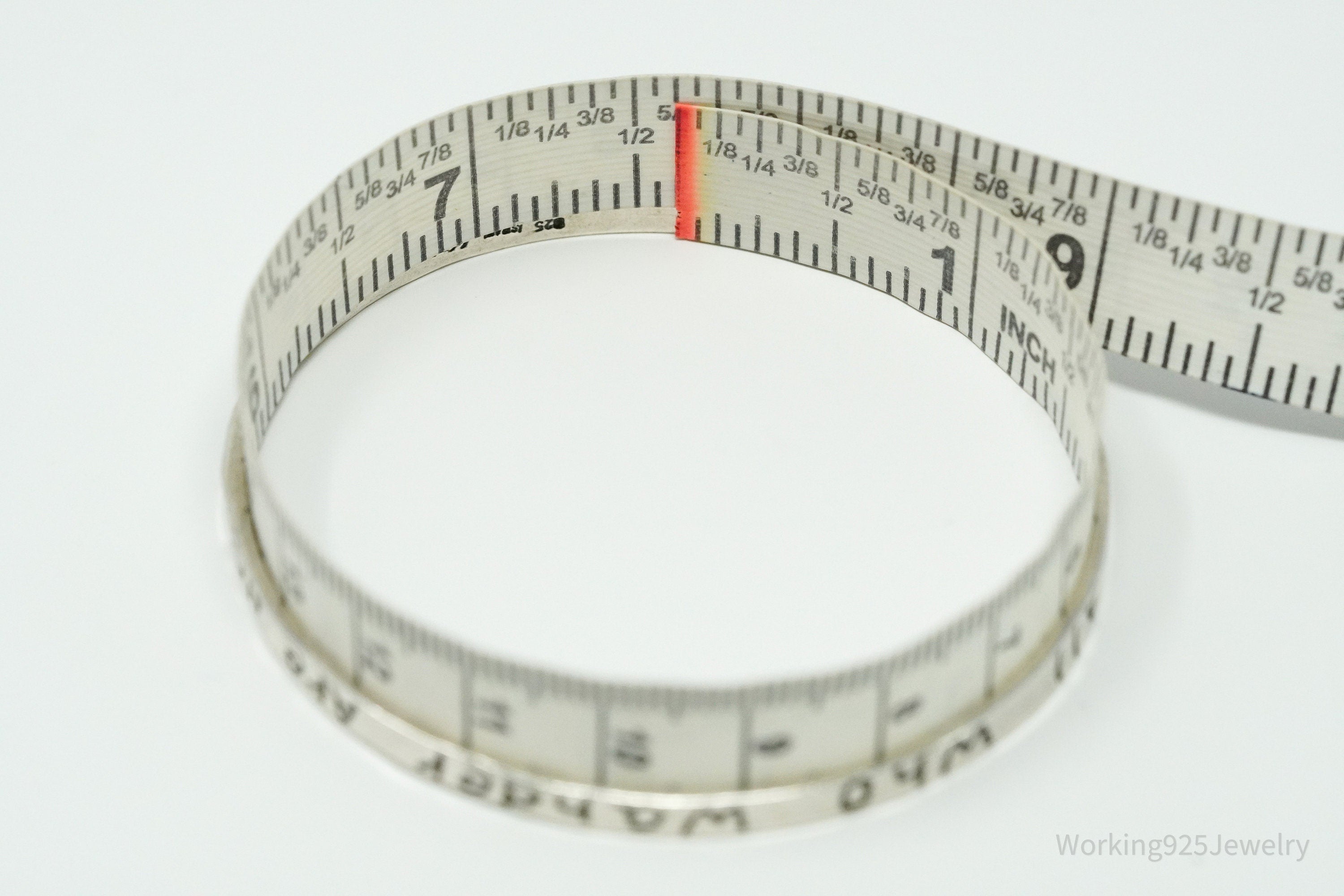 Vintage Didae "All Who Wander Are Not Lost" Sterling Silver Bracelet 7 5/8"