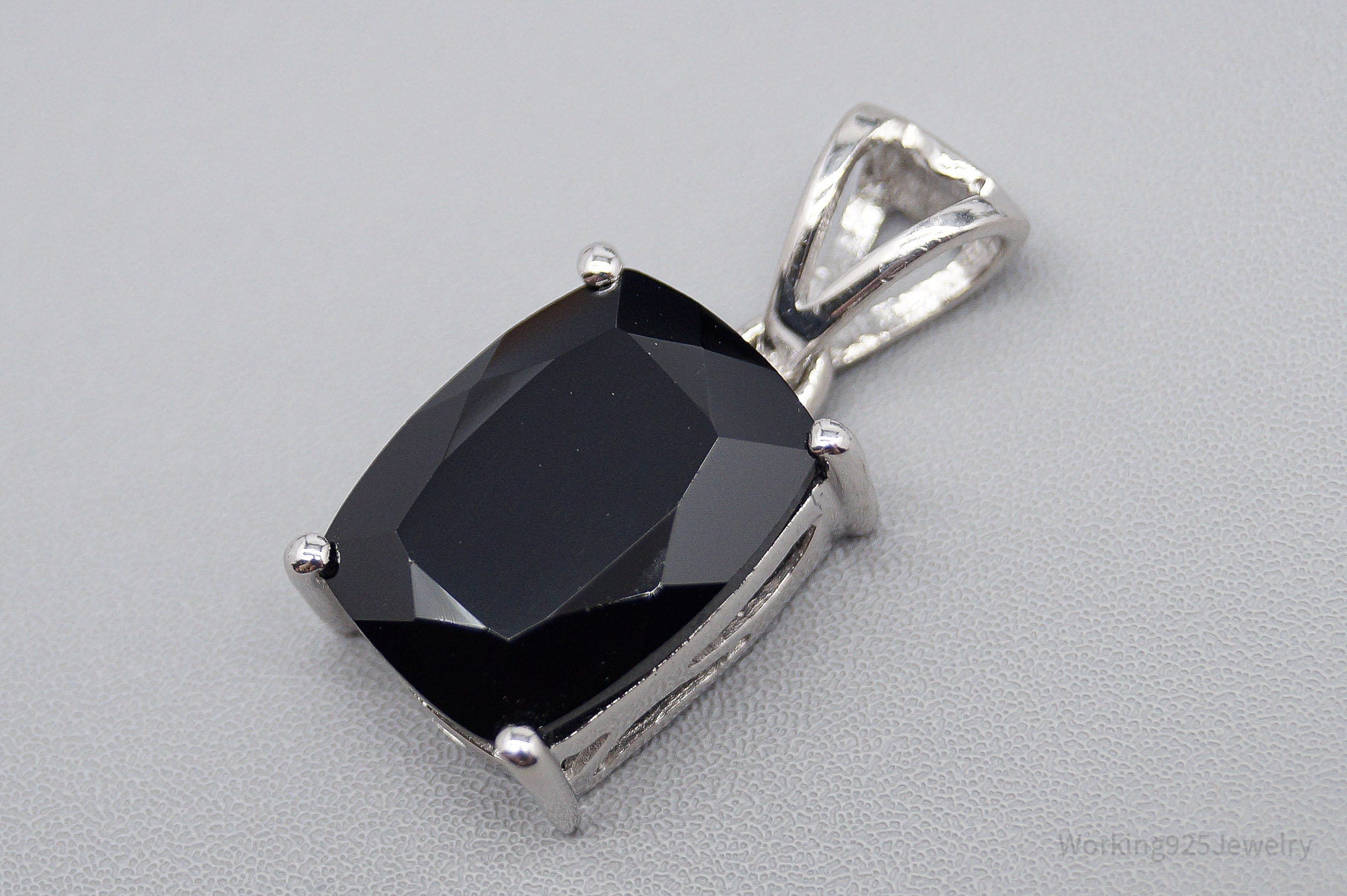 JTV TGGC Black Onyx Sterling Silver Pendant