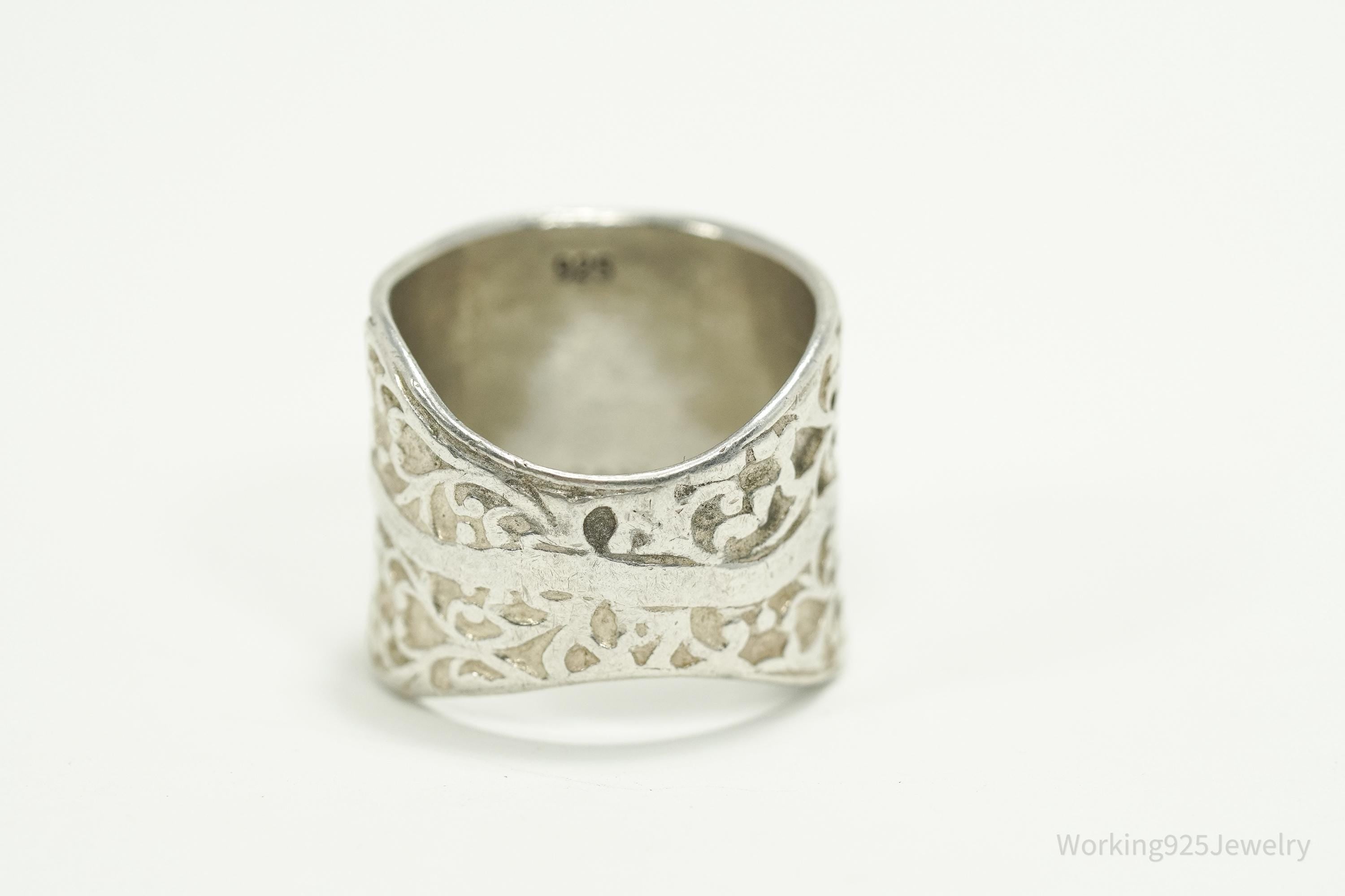 Vintage Silpada Retired Vines Sterling Silver Ring - Size 8.5