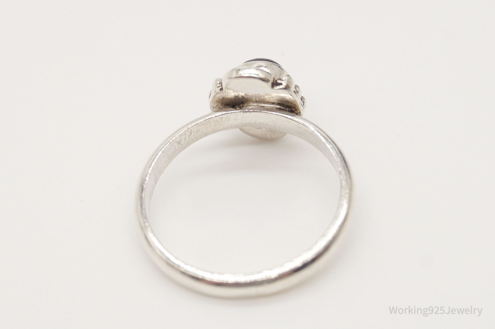 Vintage Amethyst Sterling Silver Ring - Size 5.75