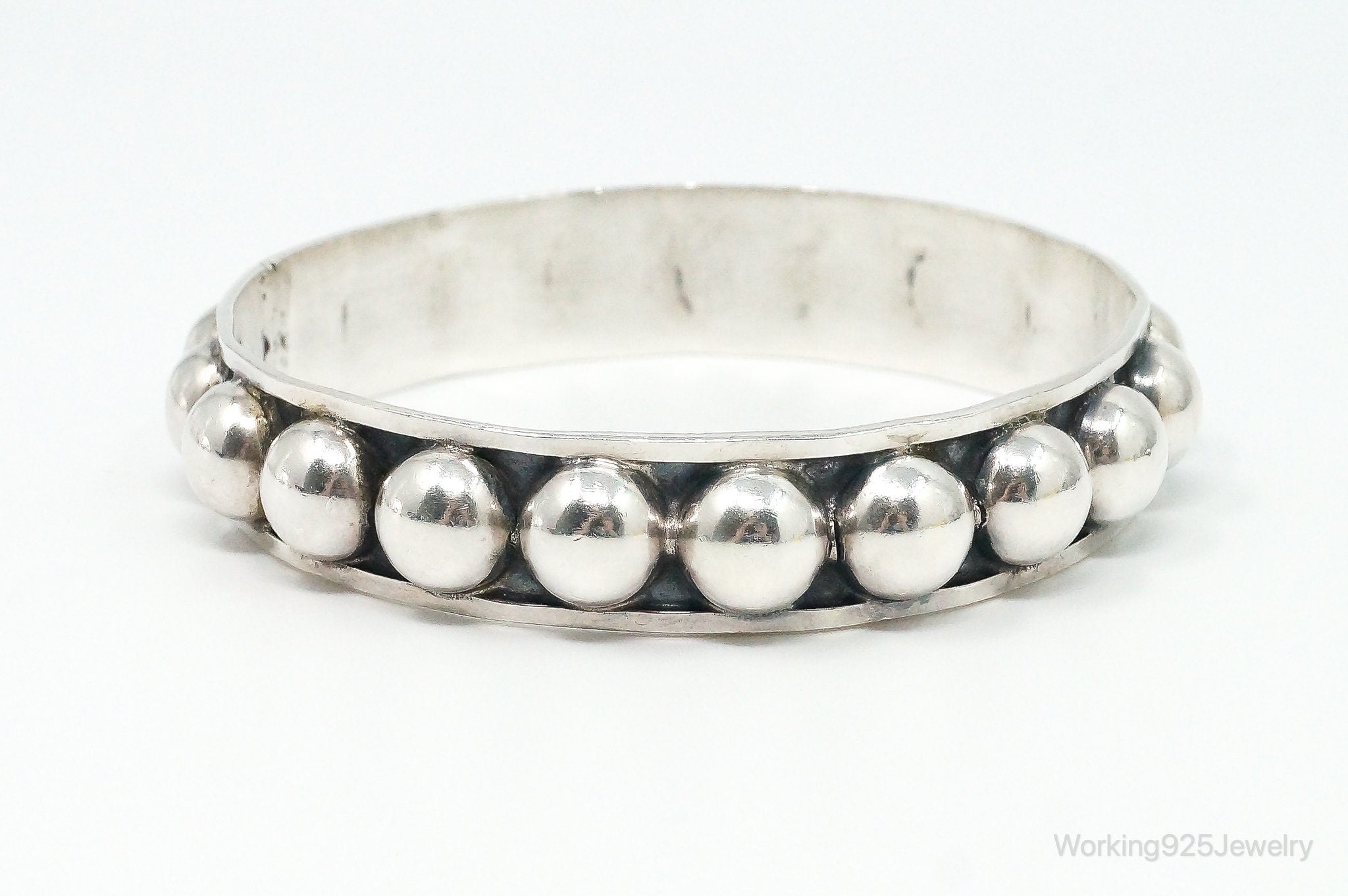 Vintage Mexico Modernist Sterling Silver Bracelet