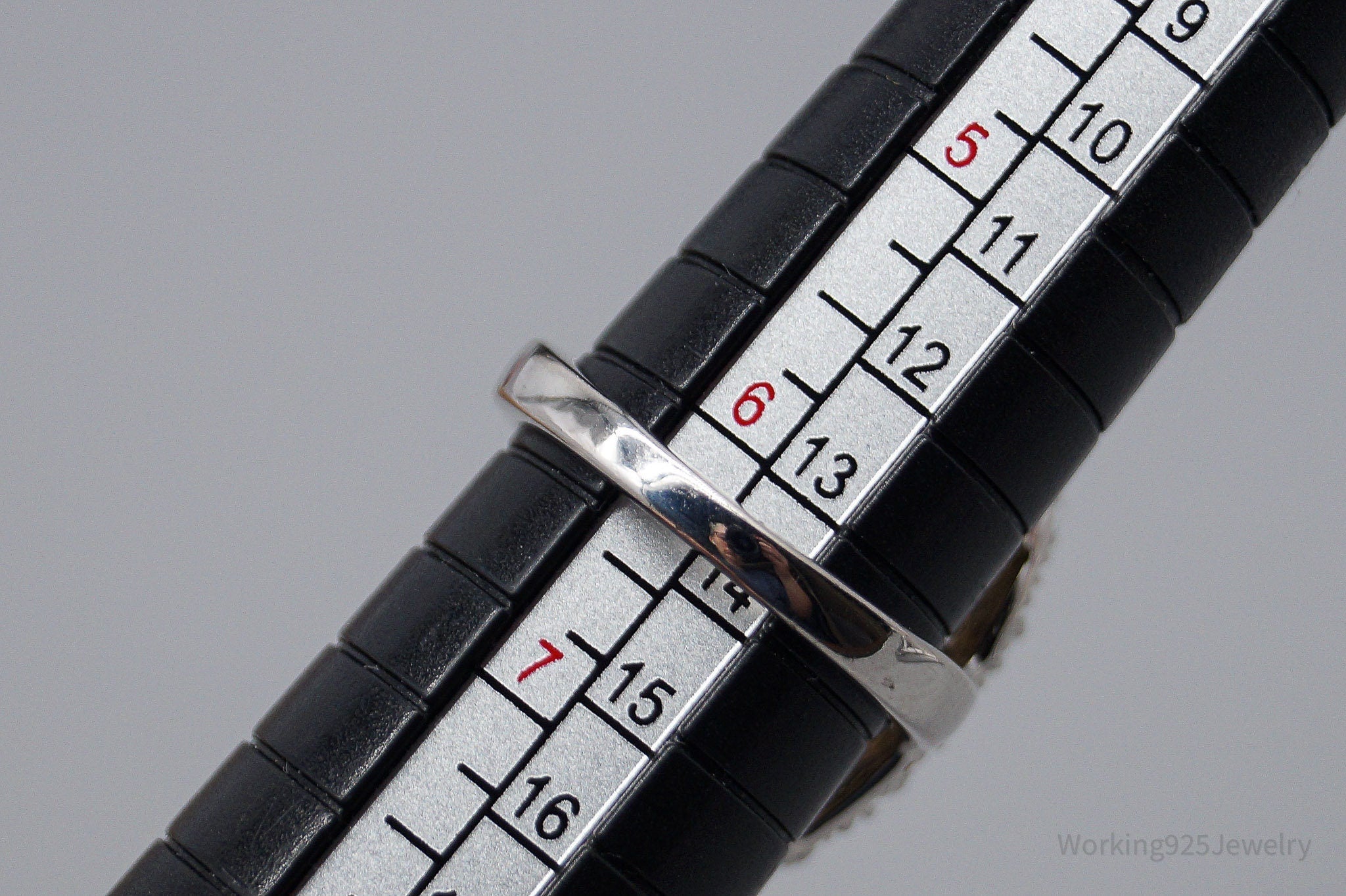 Vintage Citrine Sterling Silver Ring - Size 6.25