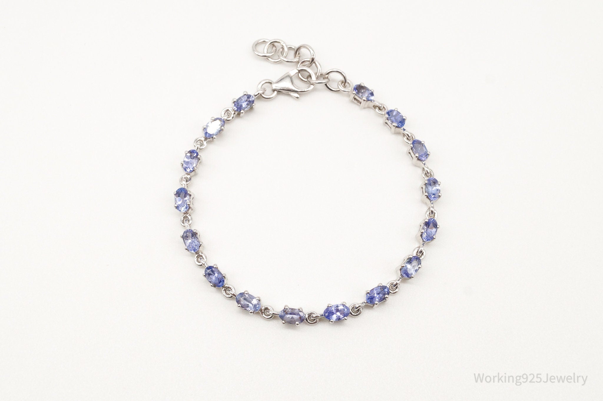 Vintage Designer TGGC Iolite Sterling Silver Bracelet