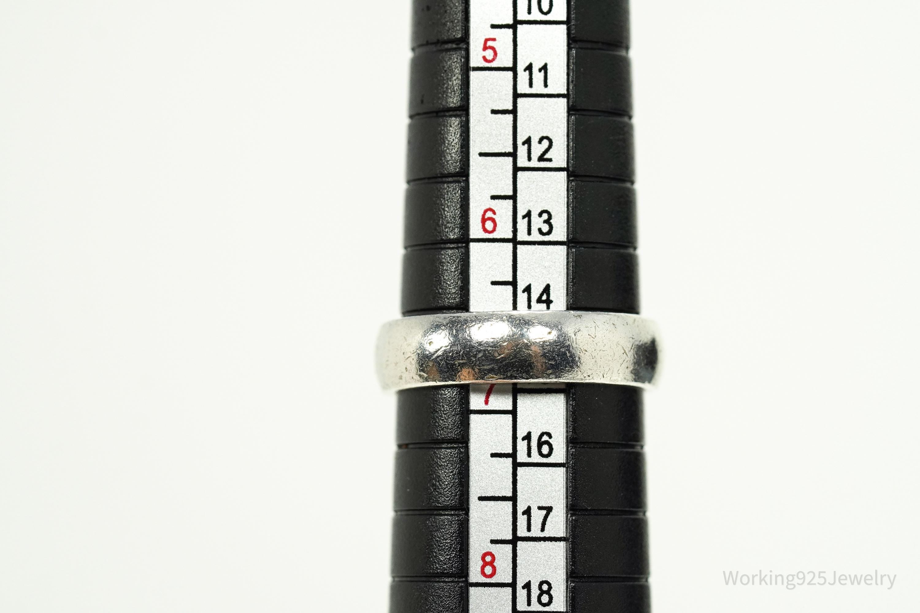 Vintage "Purity" Sterling Silver Band Ring - Size 6.75