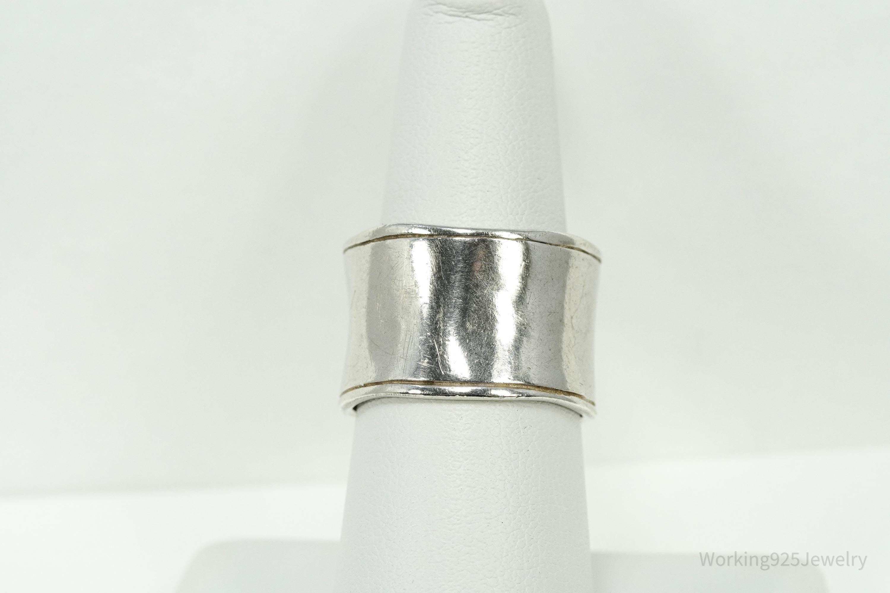 Vintage Designer Silpada Sterling Silver Band Ring - Size 8.25