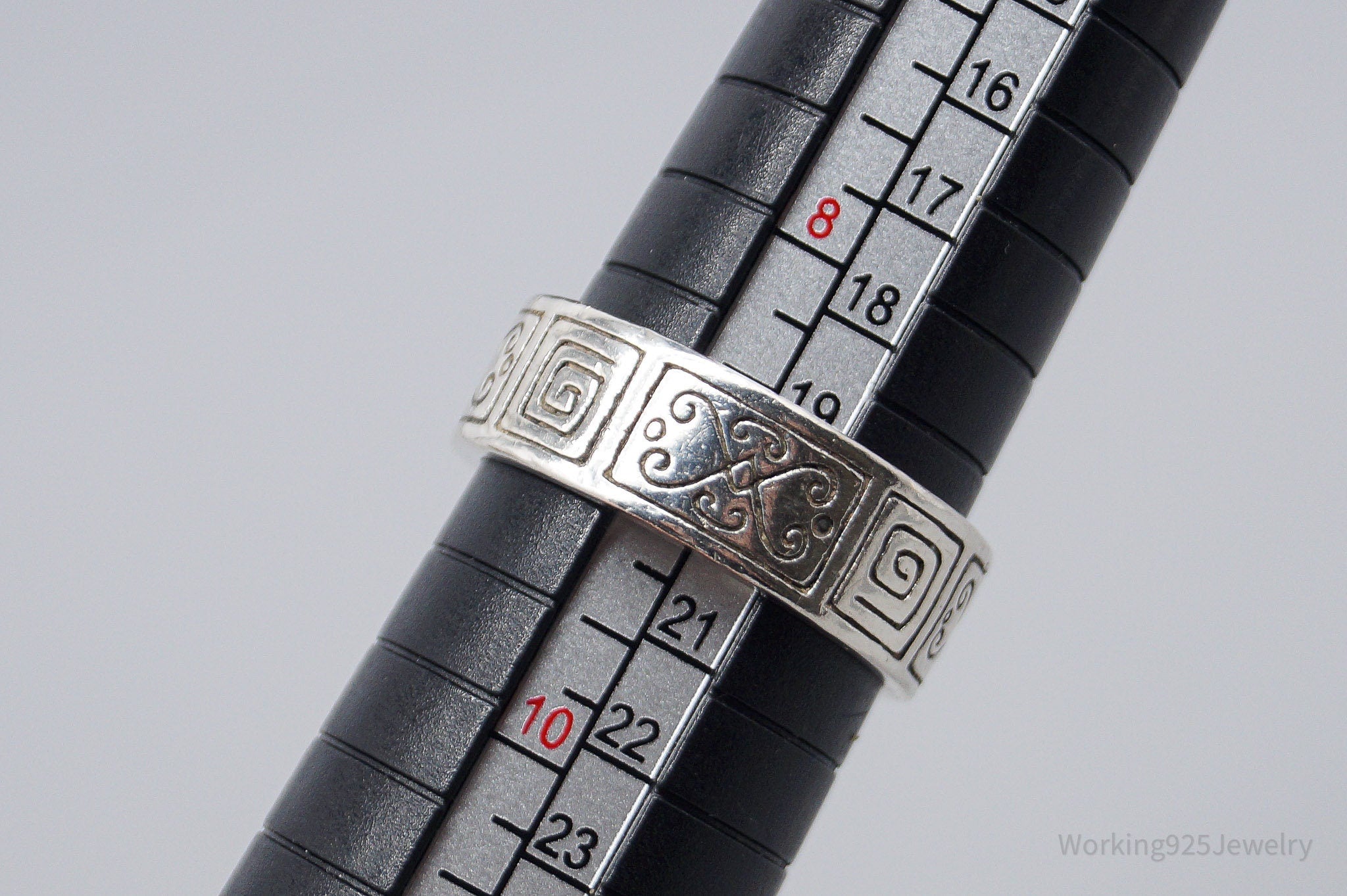 Vintage Designer Brighton Scrolls Sterling Silver Ring - Size 9