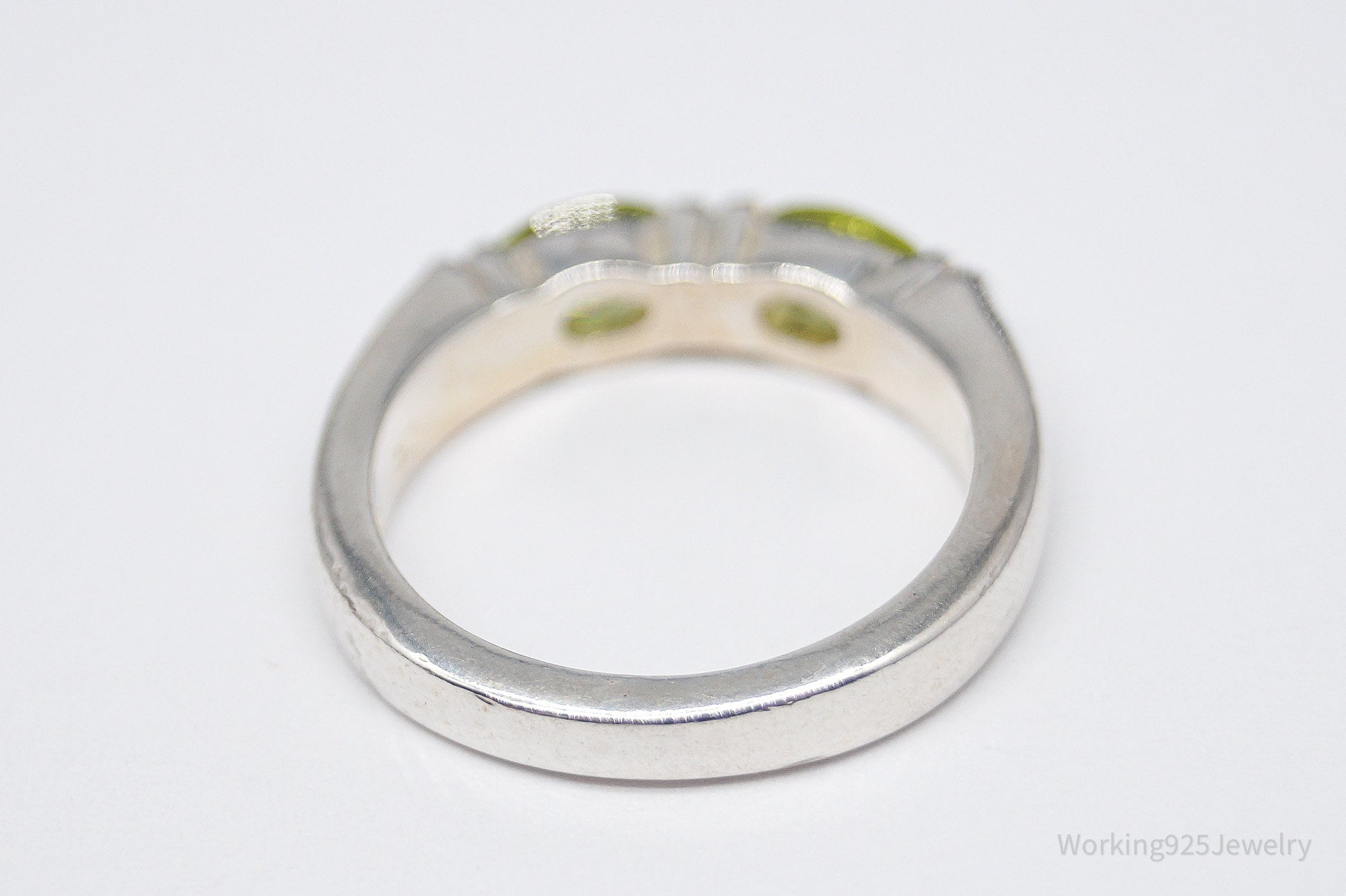 Vintage Peridot Sterling Silver Ring - Size 6