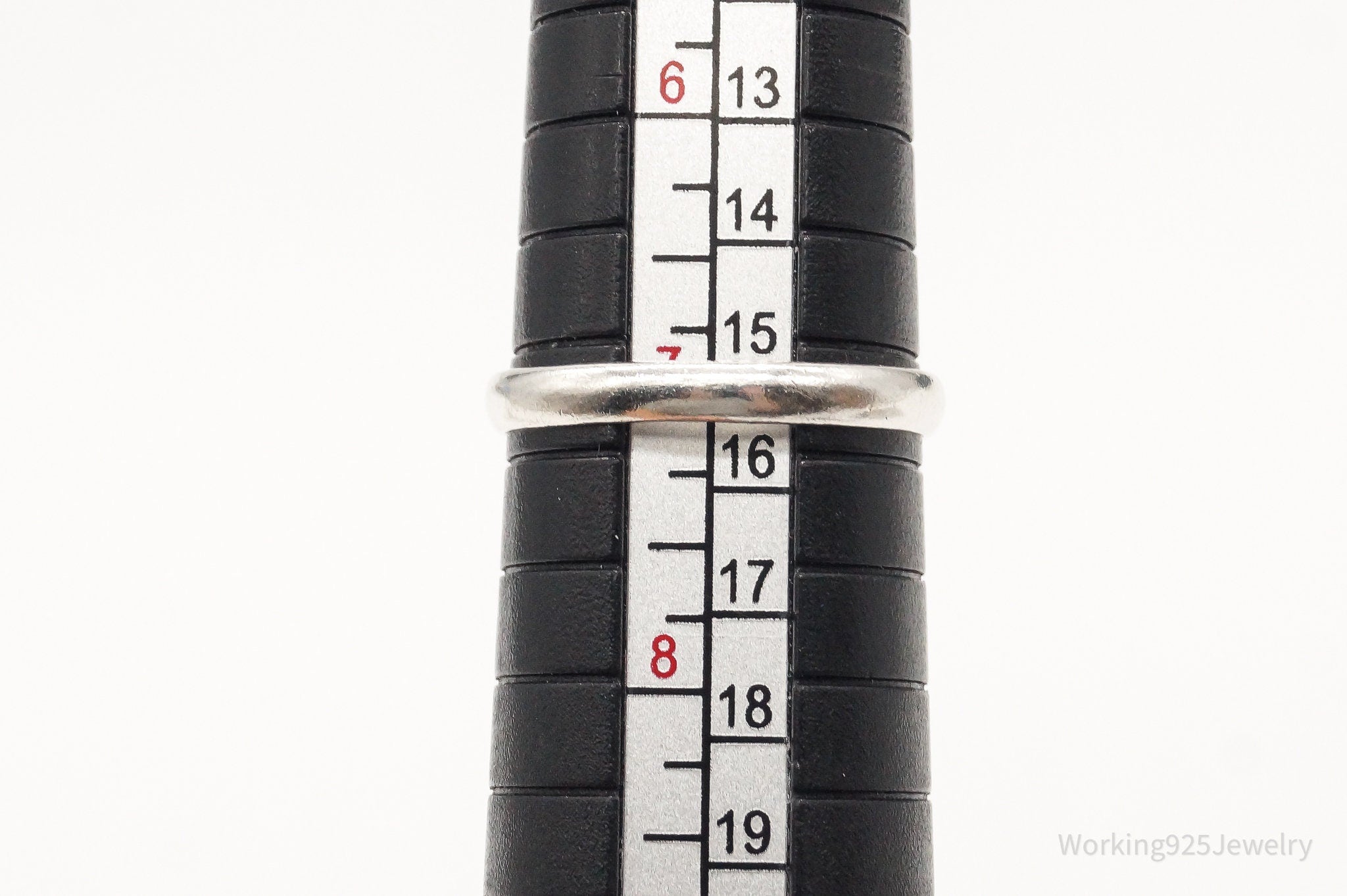 Vintage Blue Stone Sterling Silver Ring - Size 7