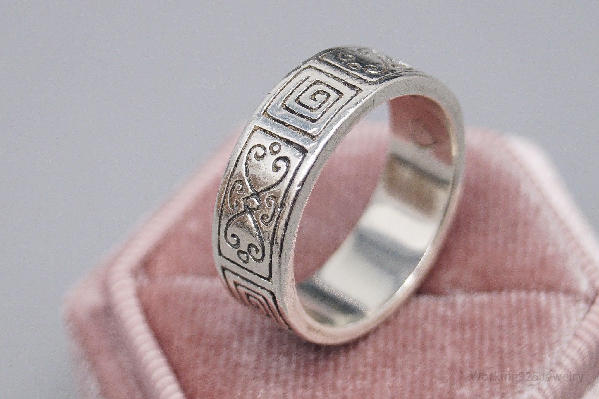 Vintage Designer Brighton Scrolls Sterling Silver Ring - Size 9