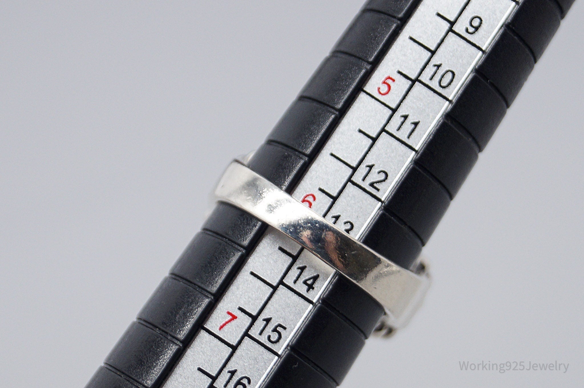 Vintage Yellow Cubic Zirconia Sterling Silver Ring Size 6