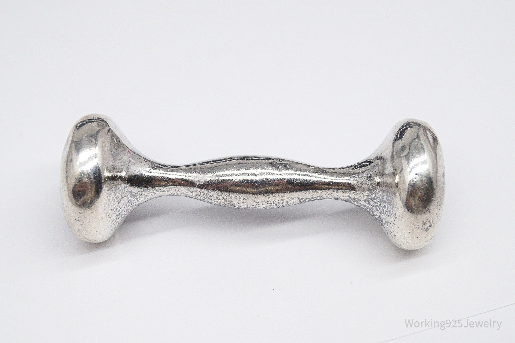 Antique Designer Lullaby Dated 1900 Large Sterling Silver Baby Rattle