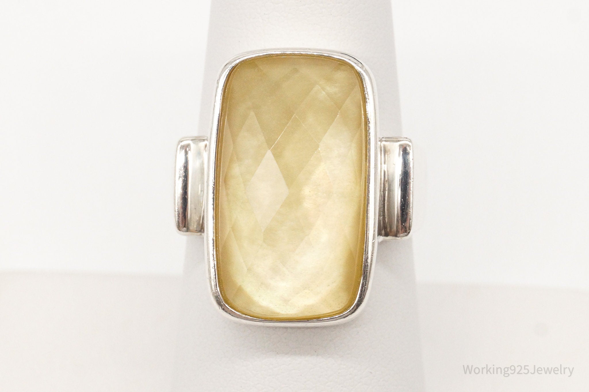 DSGN Whitney Kelly Doublet Yellow MOP Sterl. Sil. Ring 7.25