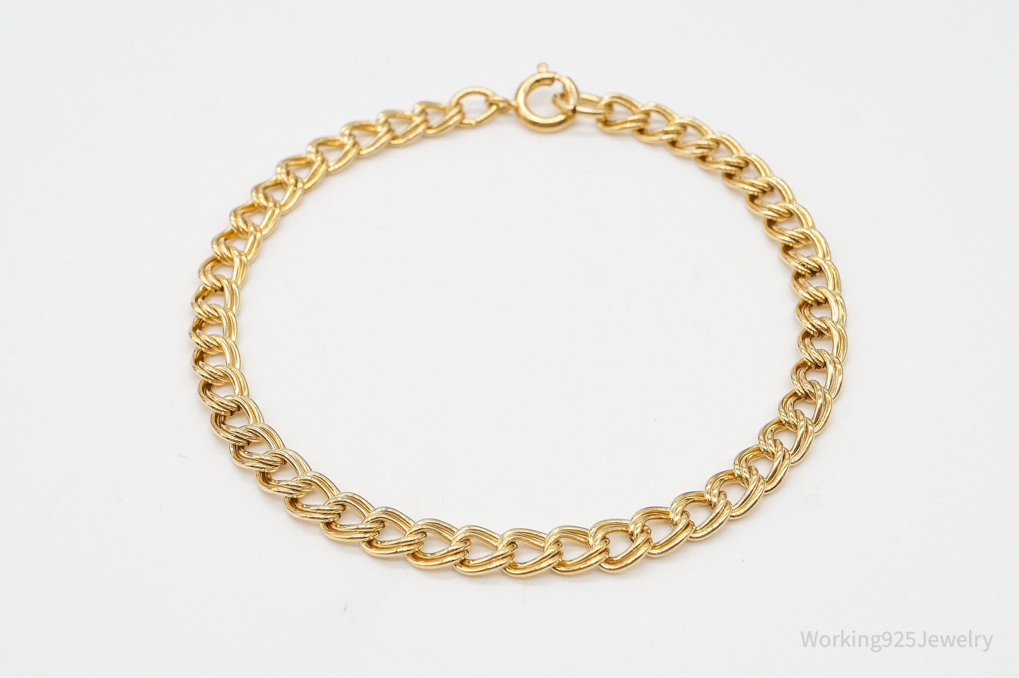 Vintage AJC Co Retro 1940s 1/20 12K Gold Filled Chain Bracelet