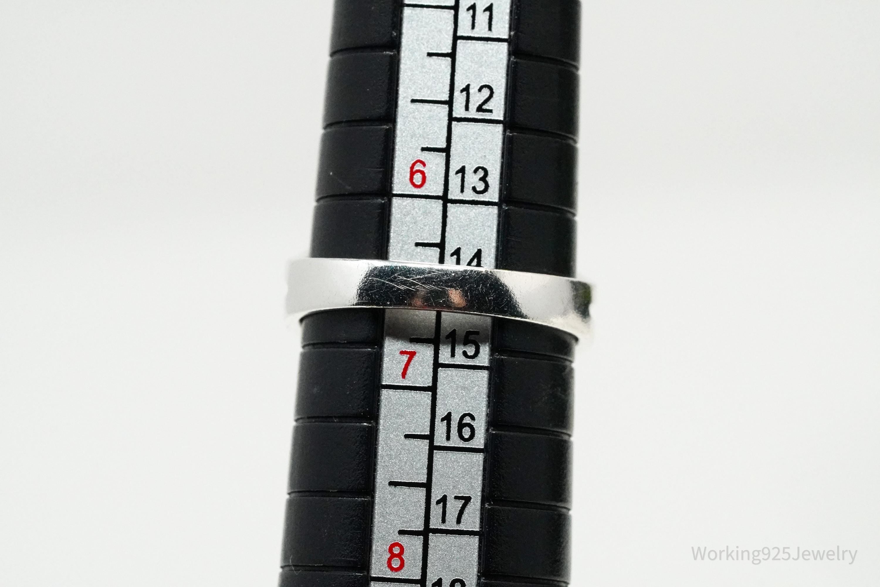 Vintage Celtic Knot Design Sterling Silver Ring - Size 6.5