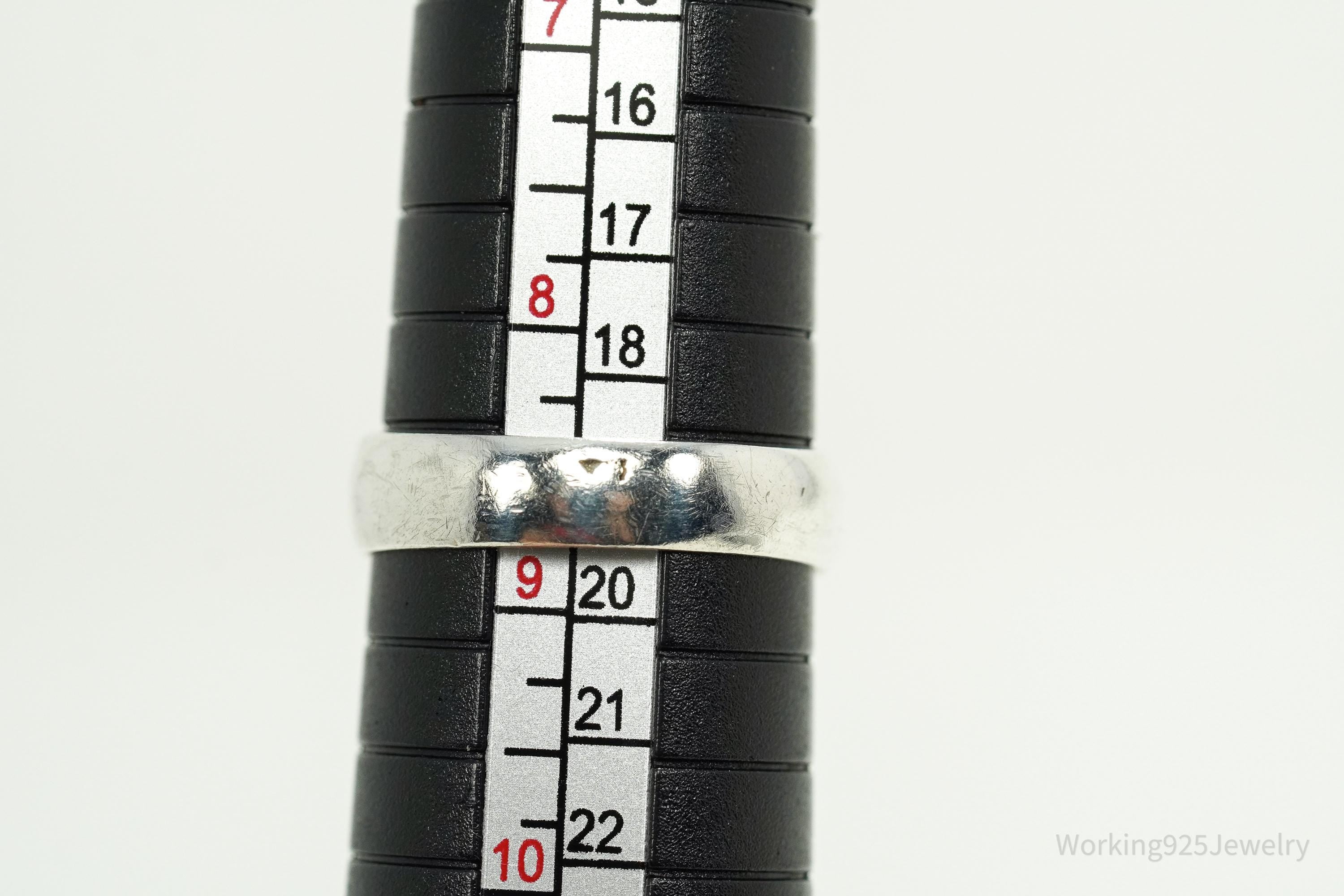 Vintage Belt Buckle Silver Ring Size 8.75