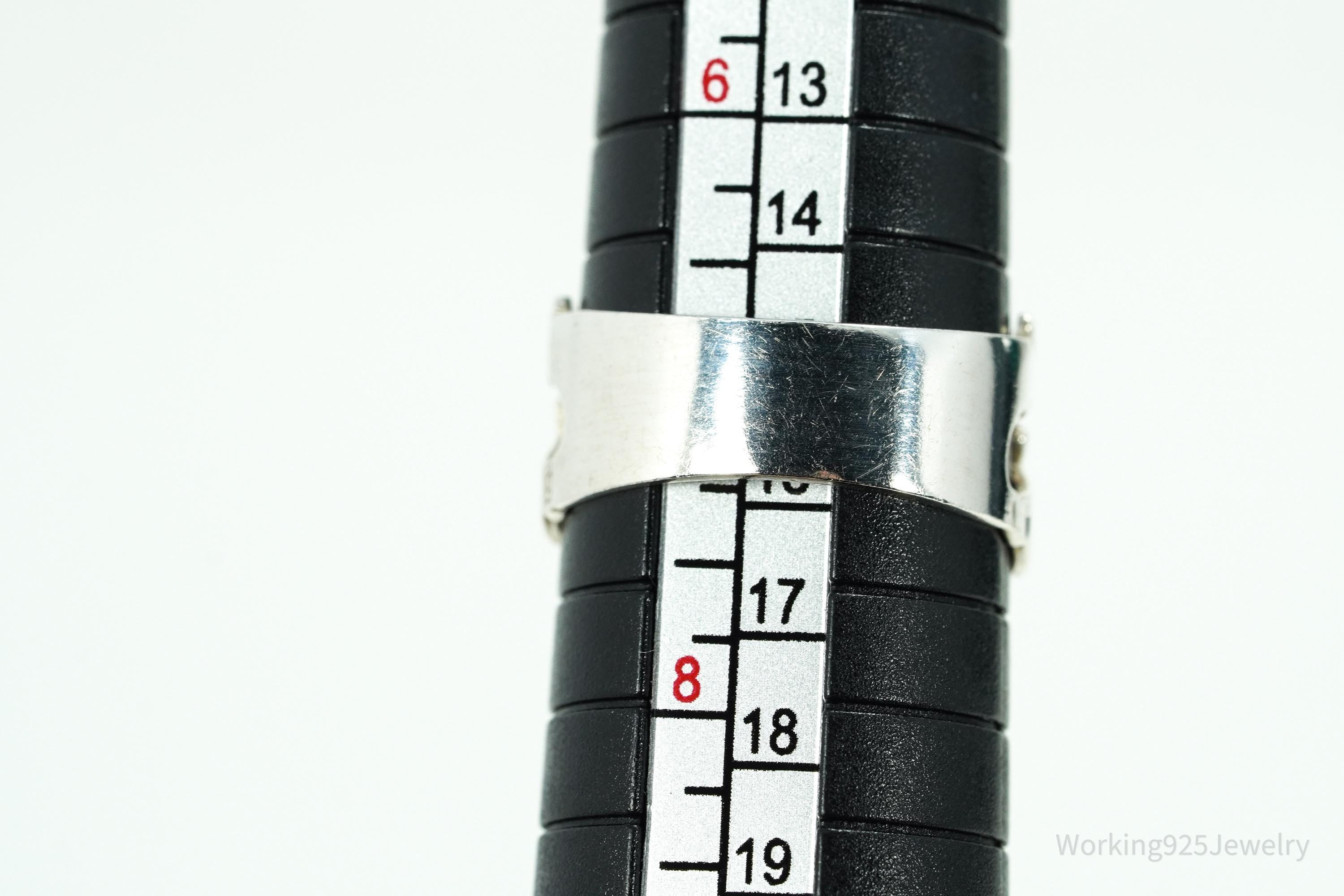 Vintage Irish Claddagh Sterling Silver Ring - Size 7.25