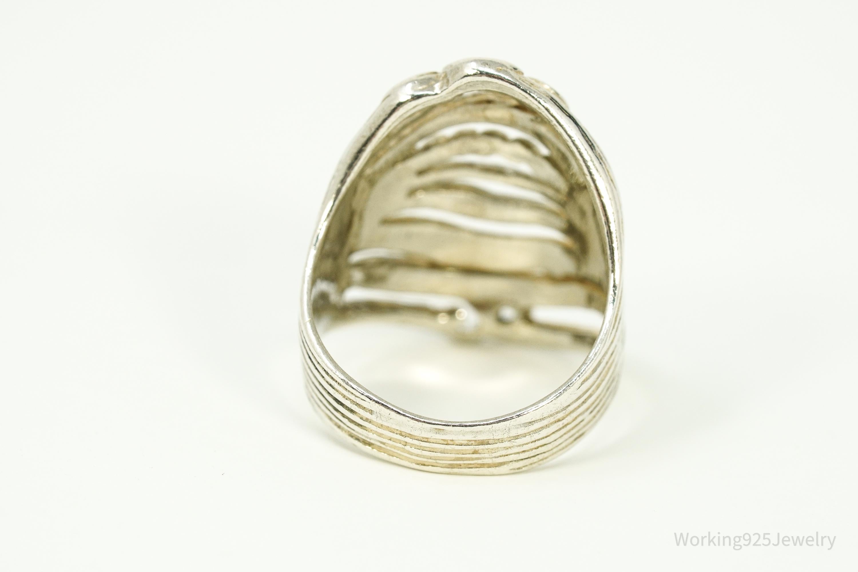 Vintage Israel Shablool Didae Sterling Silver Ring - Size 9.5