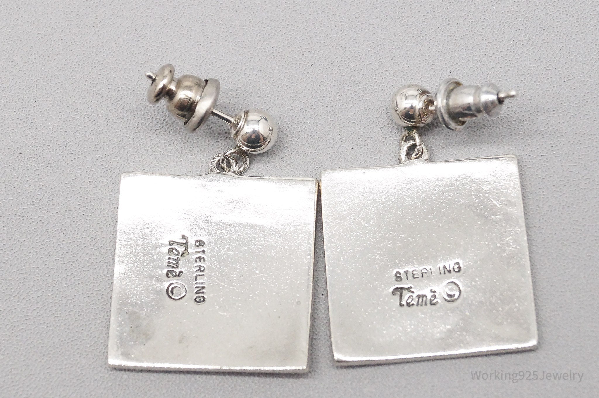 Vintage Sterling Silver Earrings, Silver Statement Earrings, Sterling Silver Drop Earrings, 1960s Silver Earrings, hotsell Unique Silver Earrings