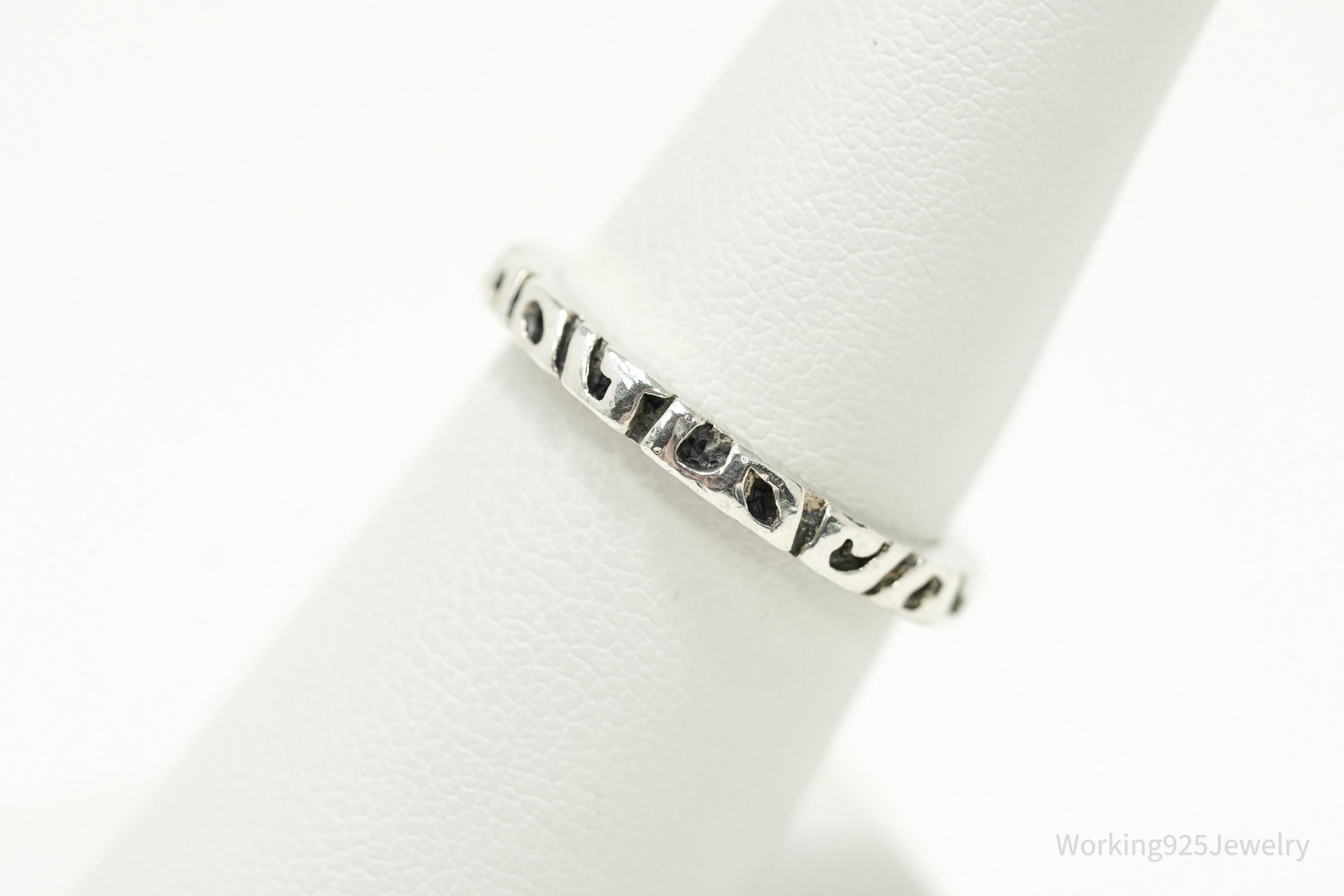 Vintage Silpada Retired Sterling Silver Band Ring - Size 7