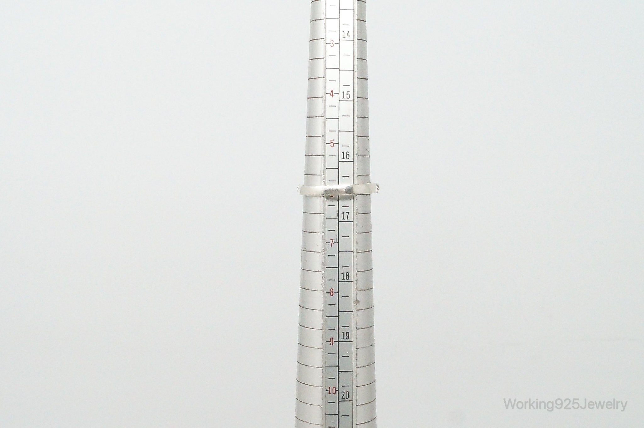 Vintage Malachite Heart Sterling Silver Ring Size 6